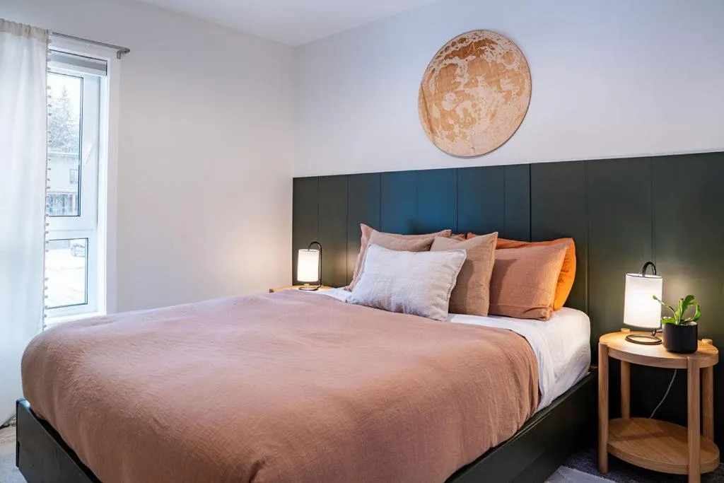 Bed in Powder Village Retreat by Revelstoke Vacations