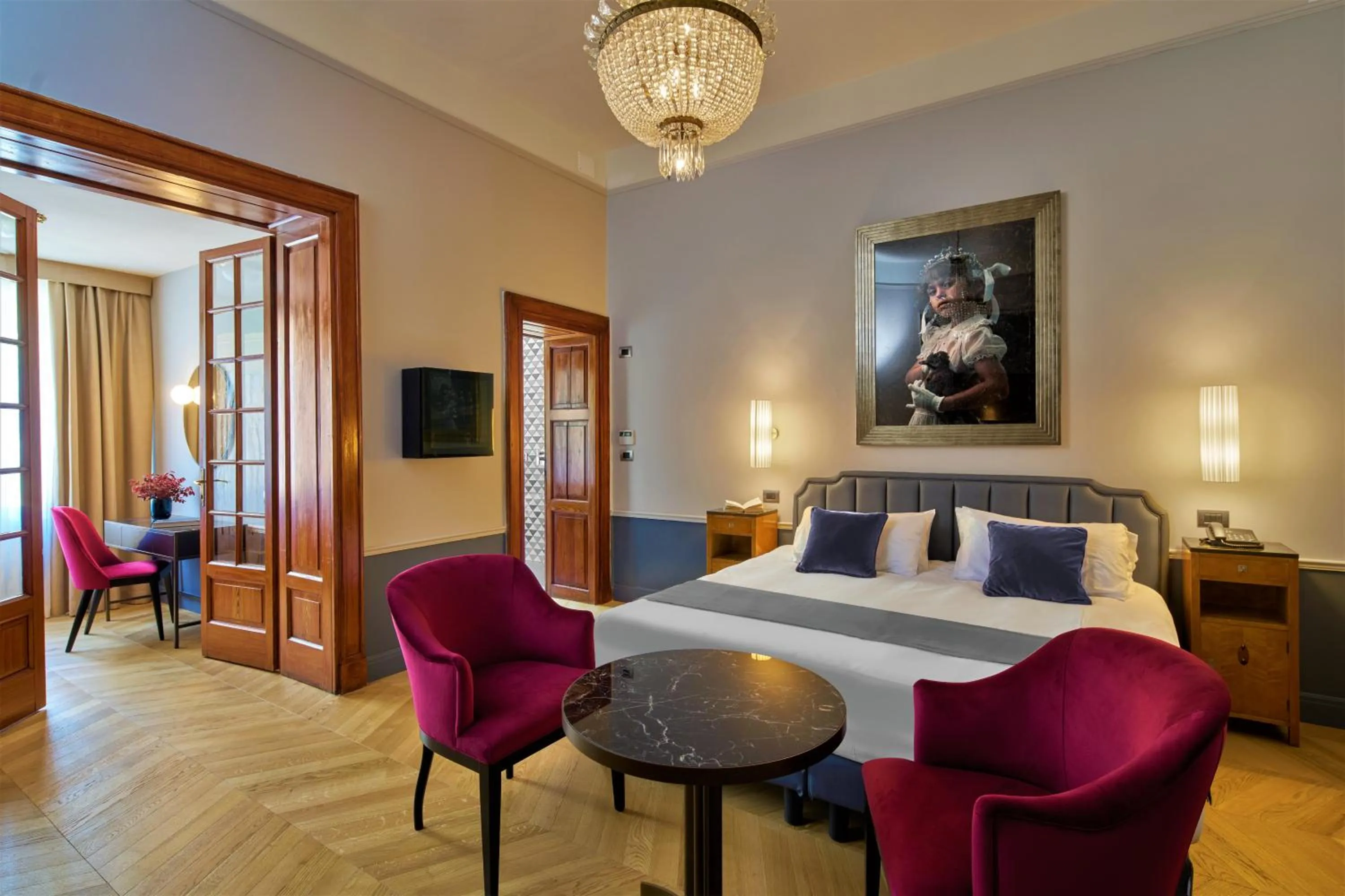 Bed in Hotel Villa Del Sogno