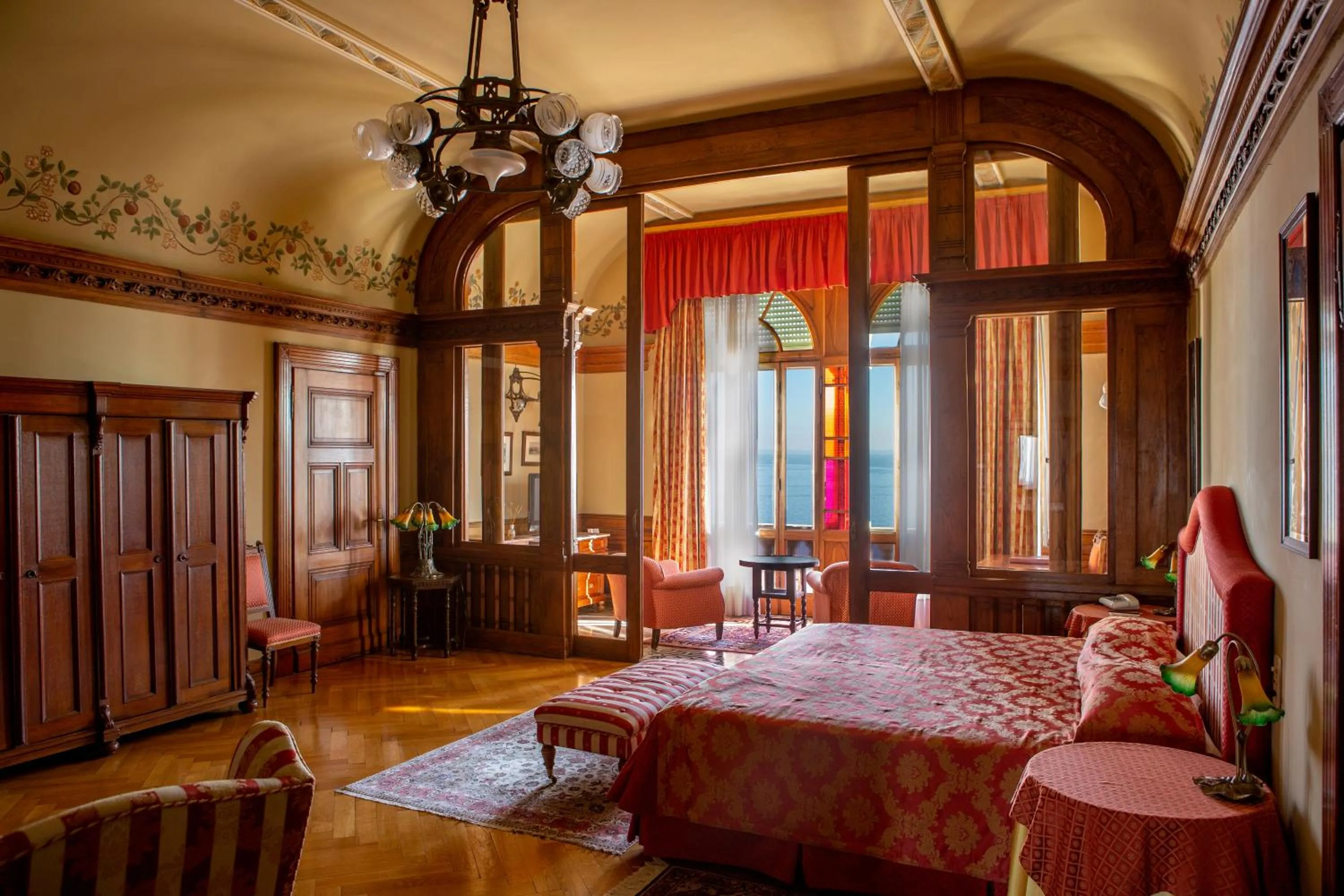 Bed in Hotel Villa Del Sogno