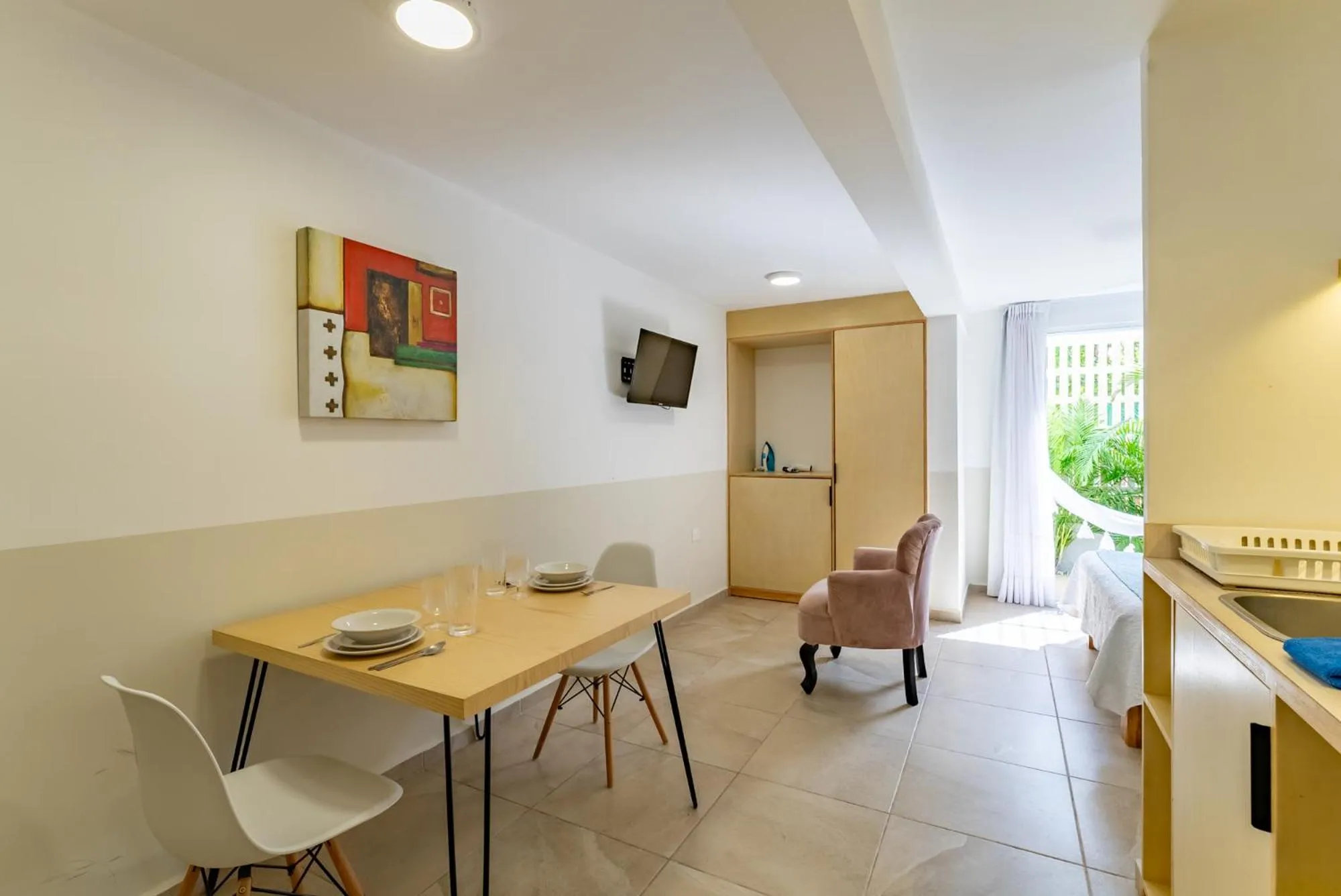 Living room in Bed Away Studios