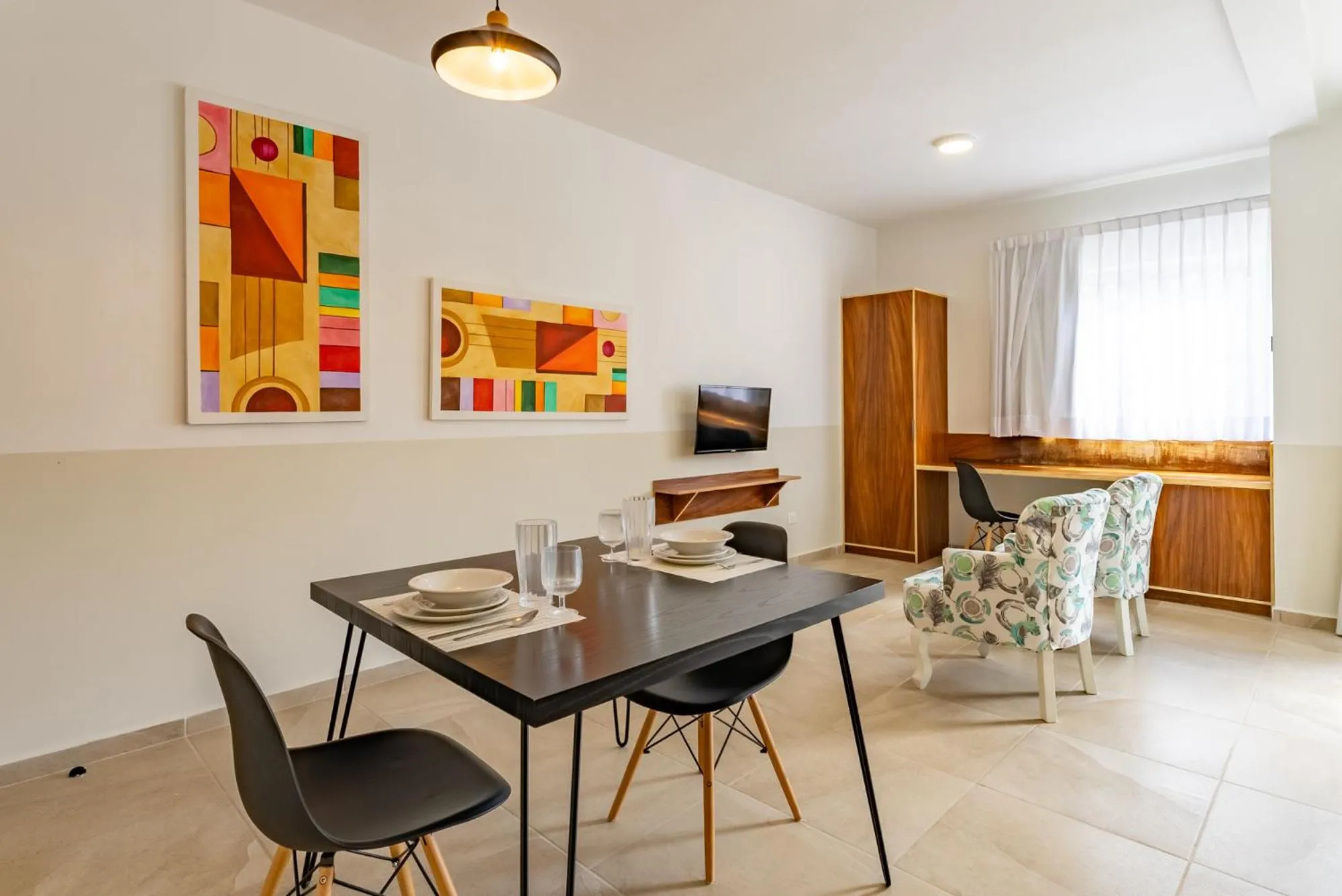 Living room in Bed Away Studios