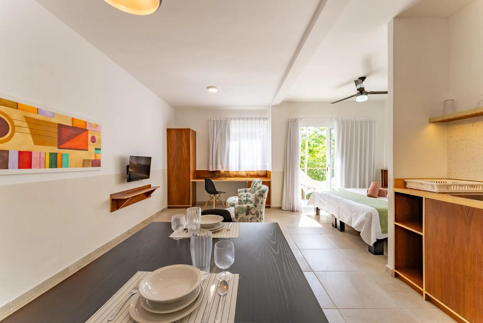 Living room, Bed in Bed Away Studios