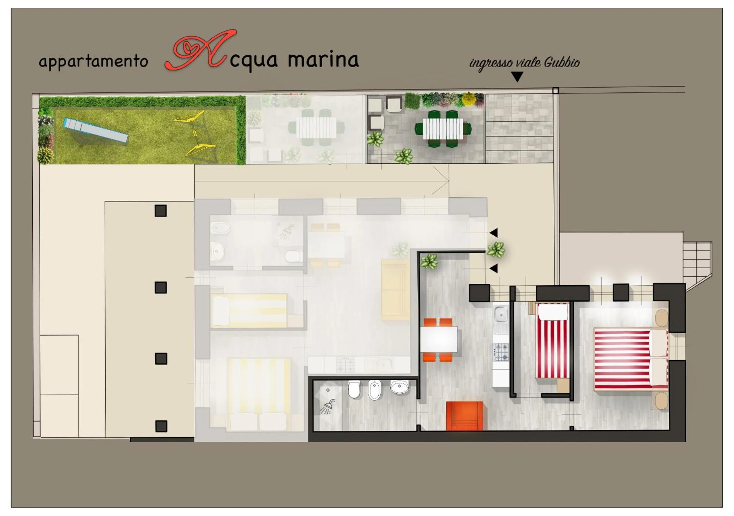 Floor plan in Hotel Corno d'Oro