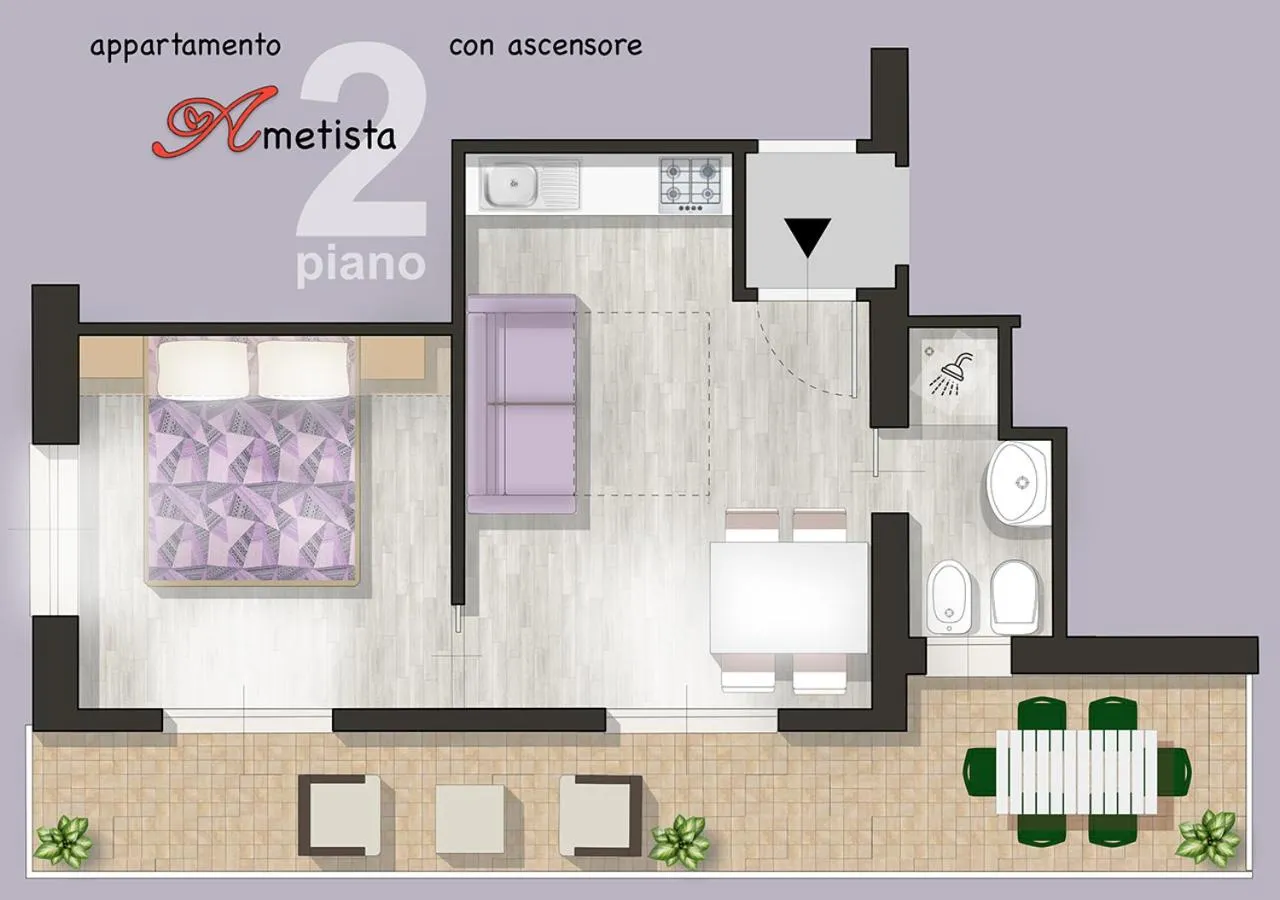 Photo of the whole room in chiAma Hotel