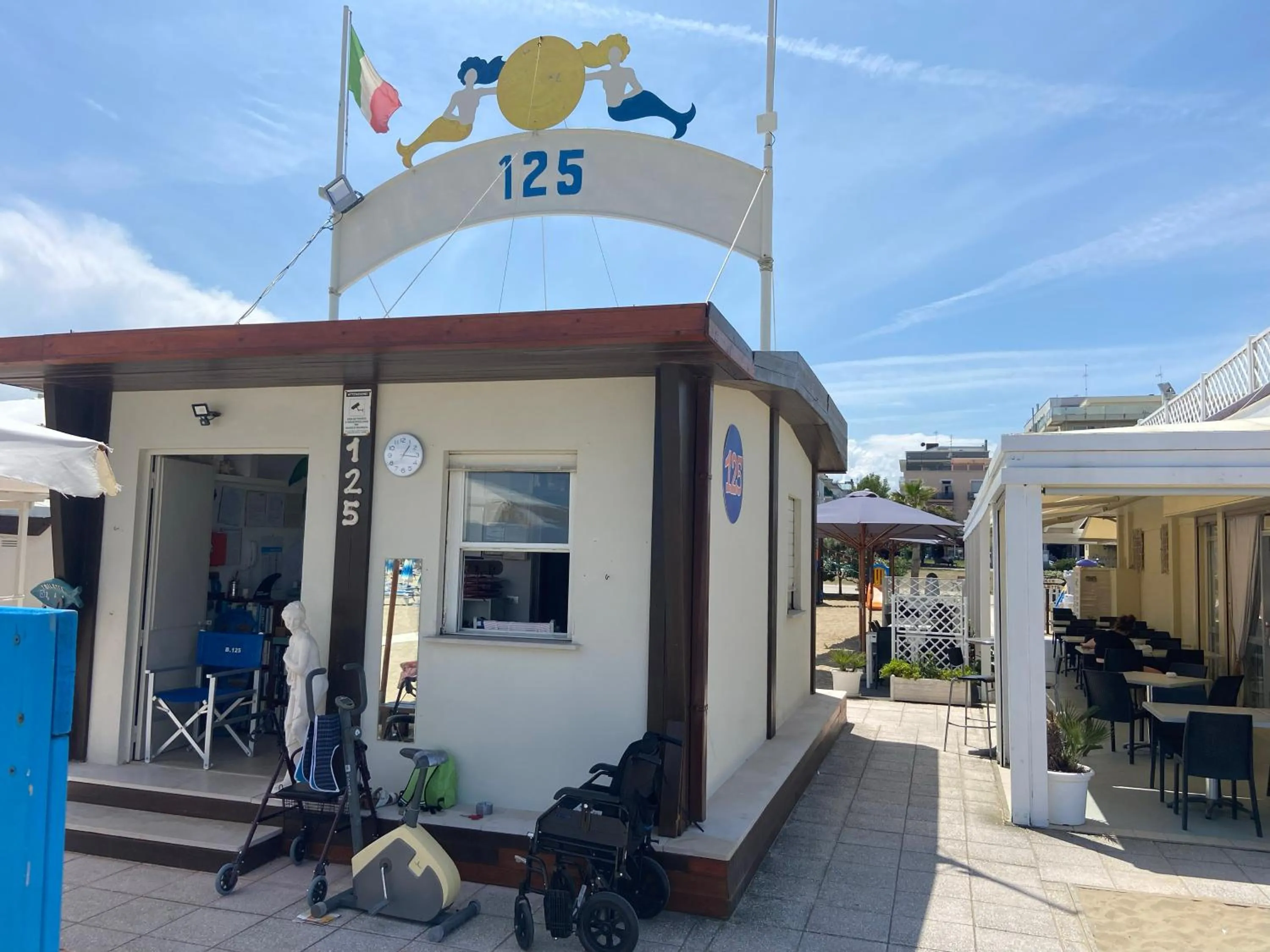 Beach in Hotel Corno d'Oro