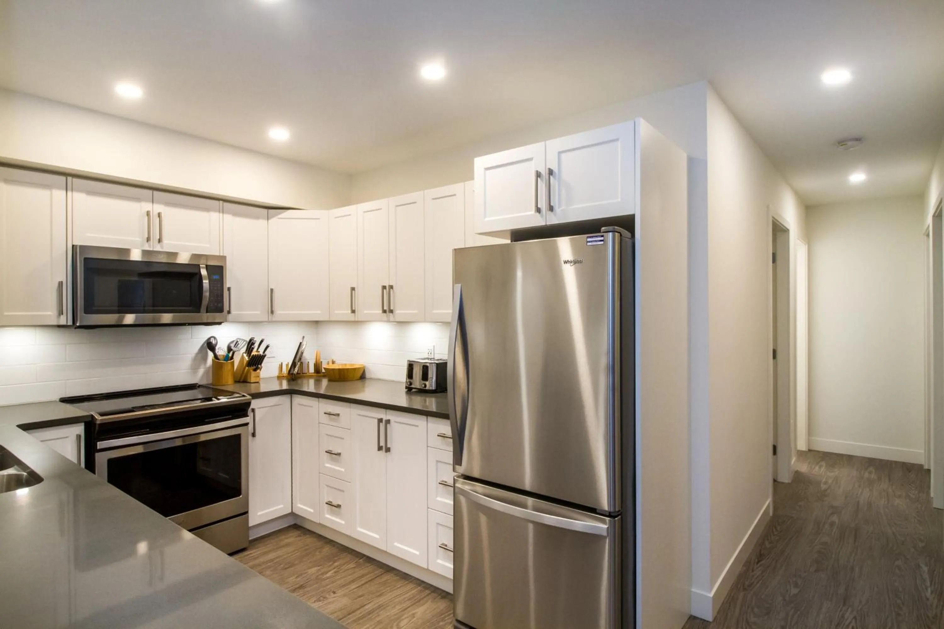 Kitchen or kitchenette in Magog Condo by Revelstoke Vacations