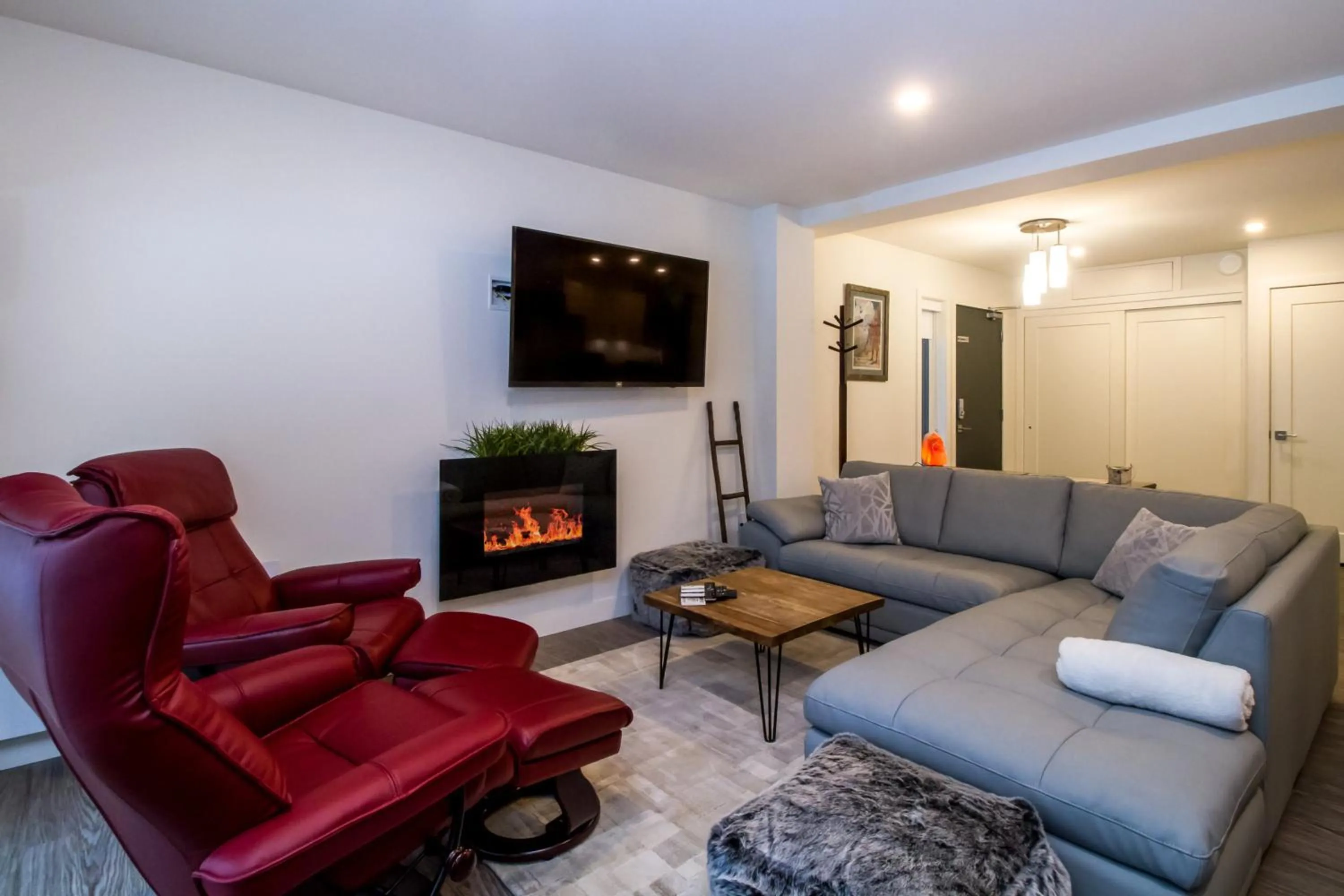 Living room in Magog Condo by Revelstoke Vacations