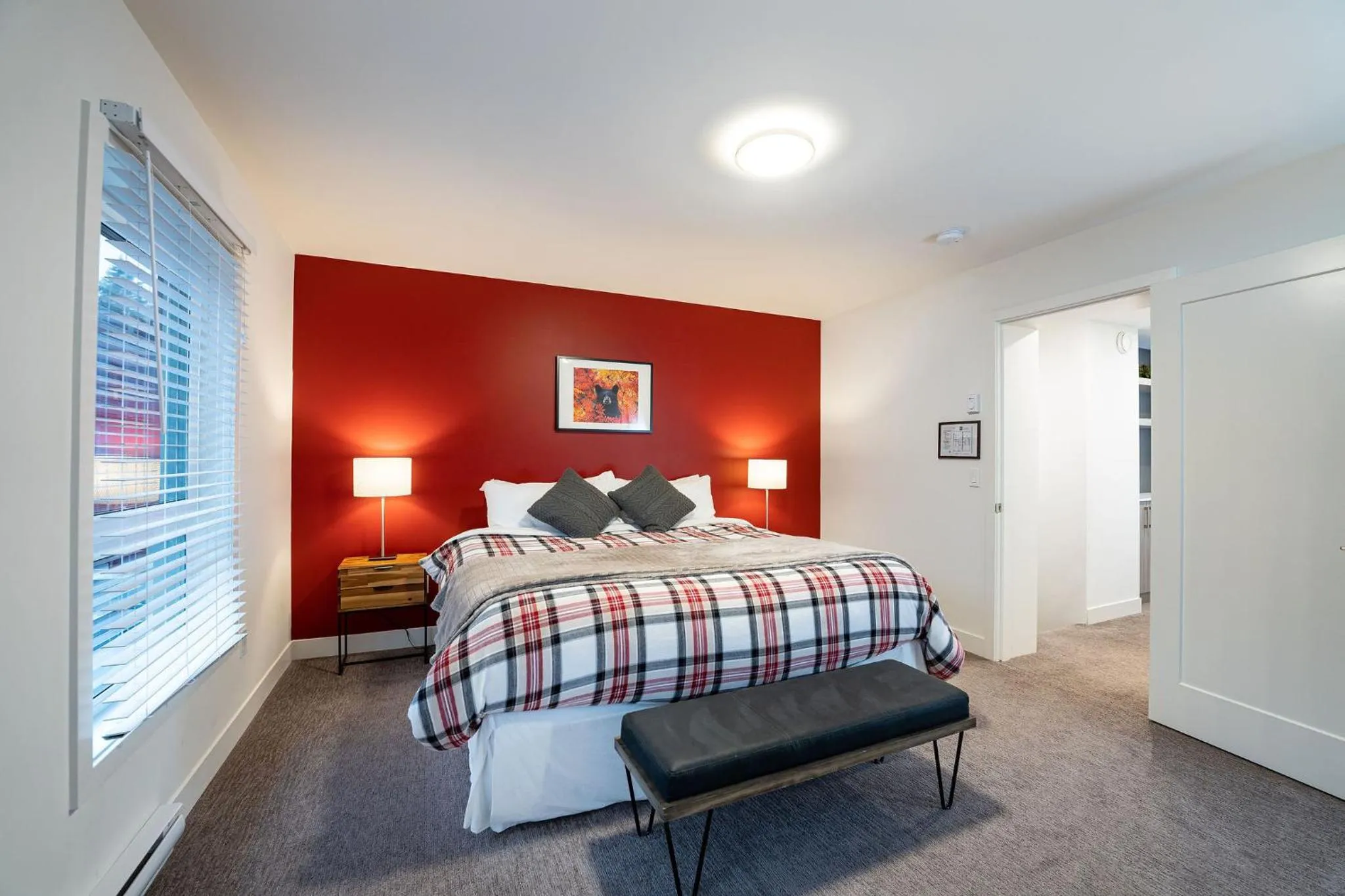 Bedroom, Bed in Alpine Escape by Revelstoke Vacations