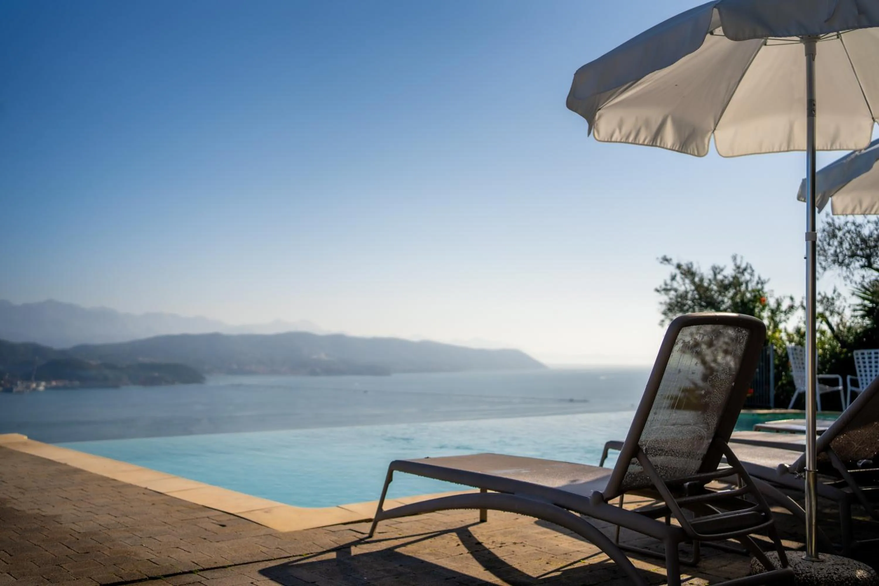 Pool view in Le Ville Relais