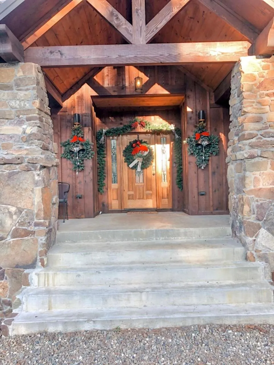 Facade/entrance in Stone Mountain Lodge 5000sqft 6 Bed Game Room Pool Table Hot Tub