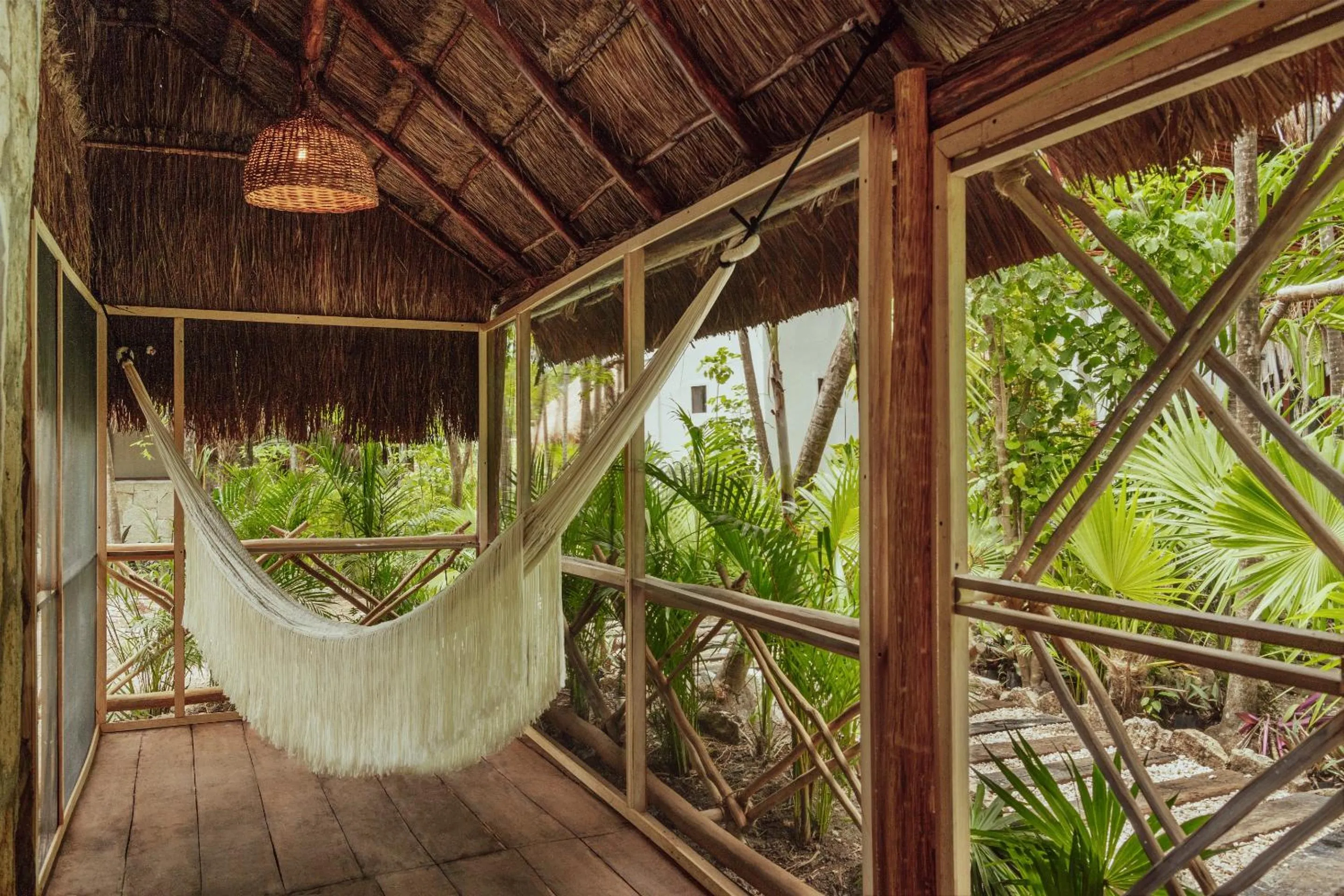 Balcony/Terrace in Yaxchen Tulum Cabañas & Cenote