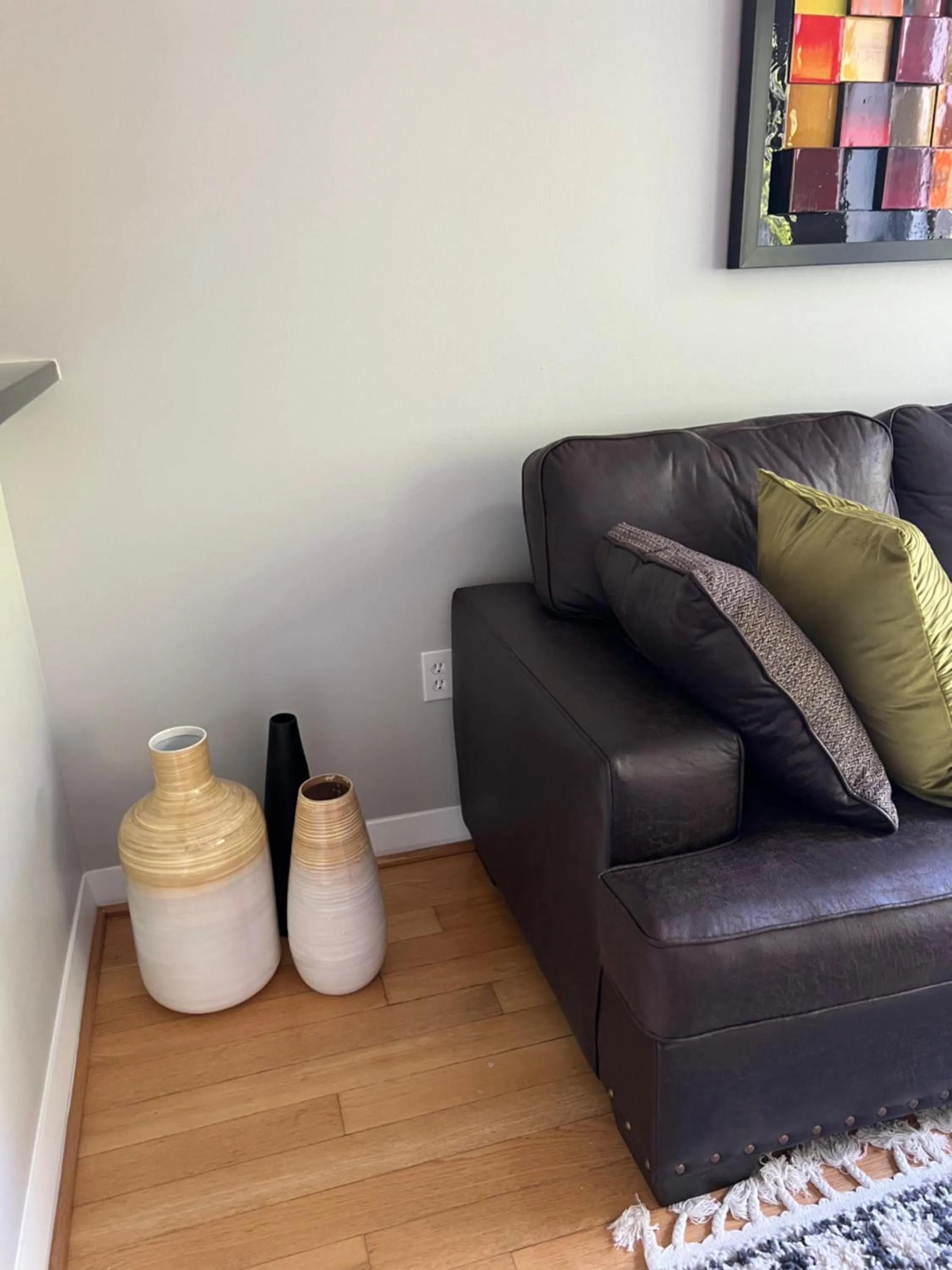 Living room in Downtown Norfolk Loft