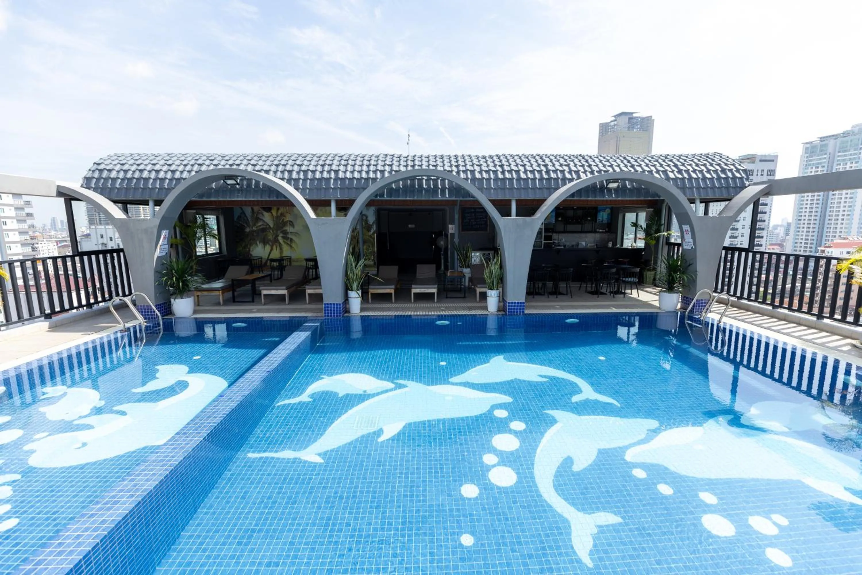 Swimming pool in The ONRA Hotel