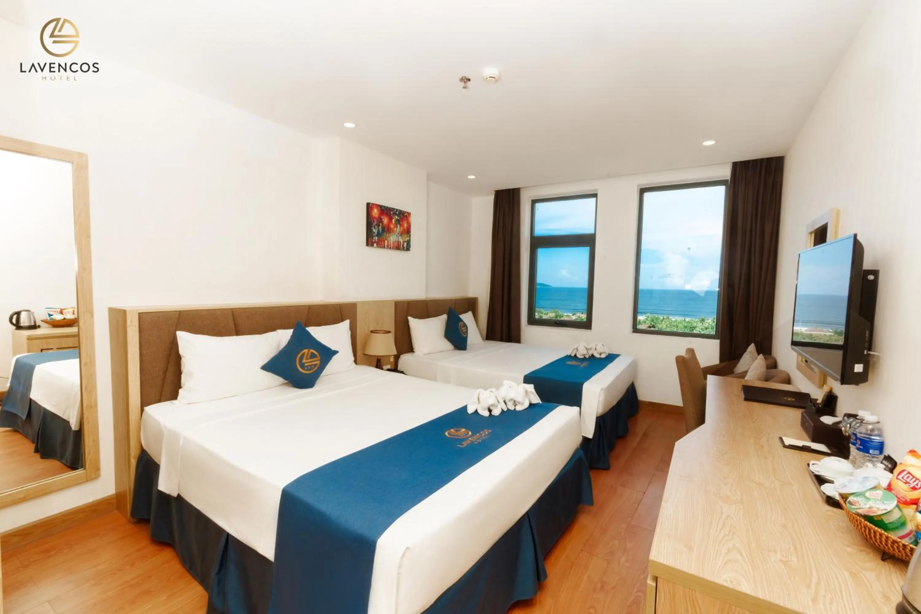 Bed in Lavencos Hotel Da Nang