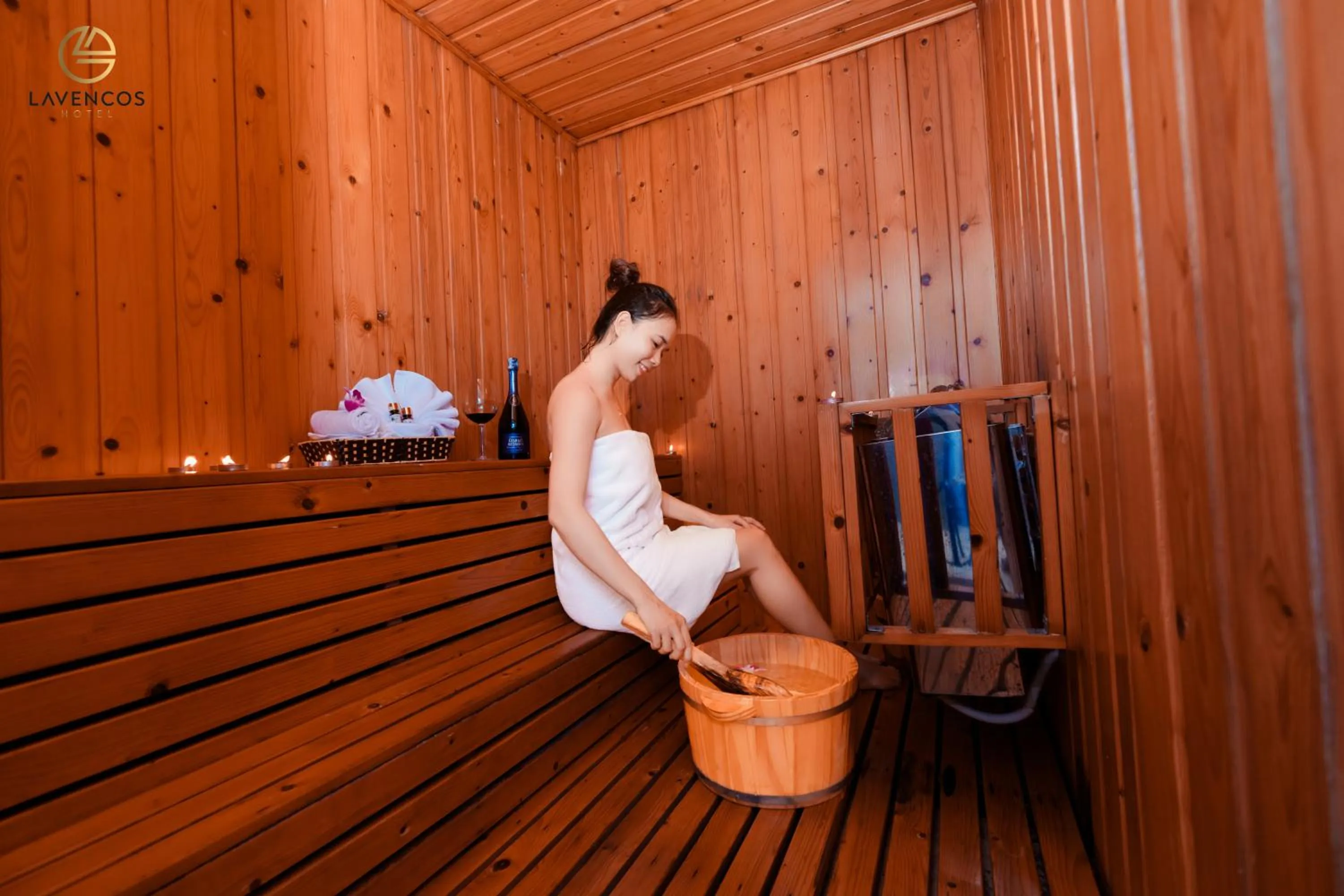 Steam room in Lavencos Hotel Da Nang
