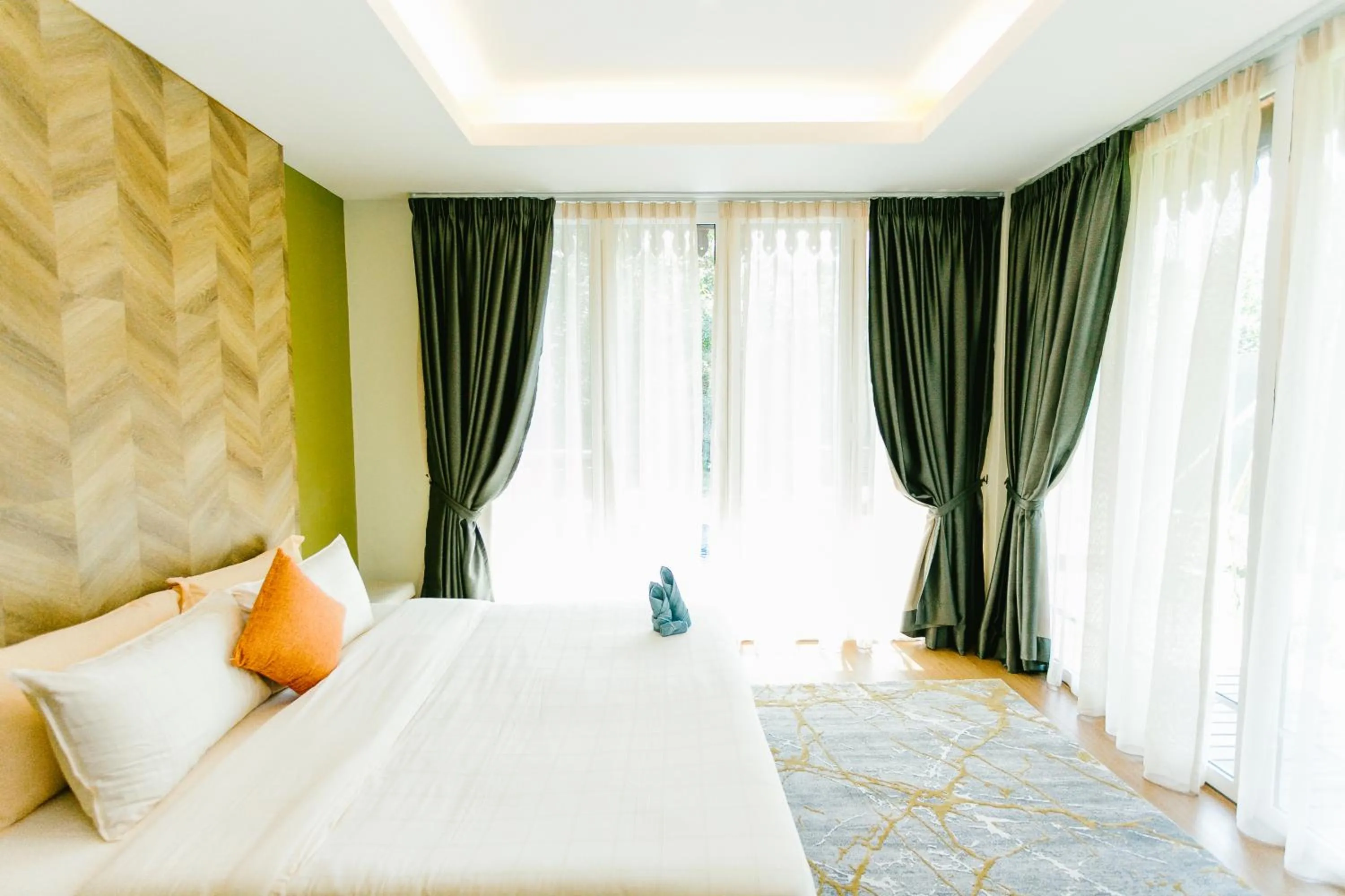 Bed in Royale Riviera Resort Private Pool Villas