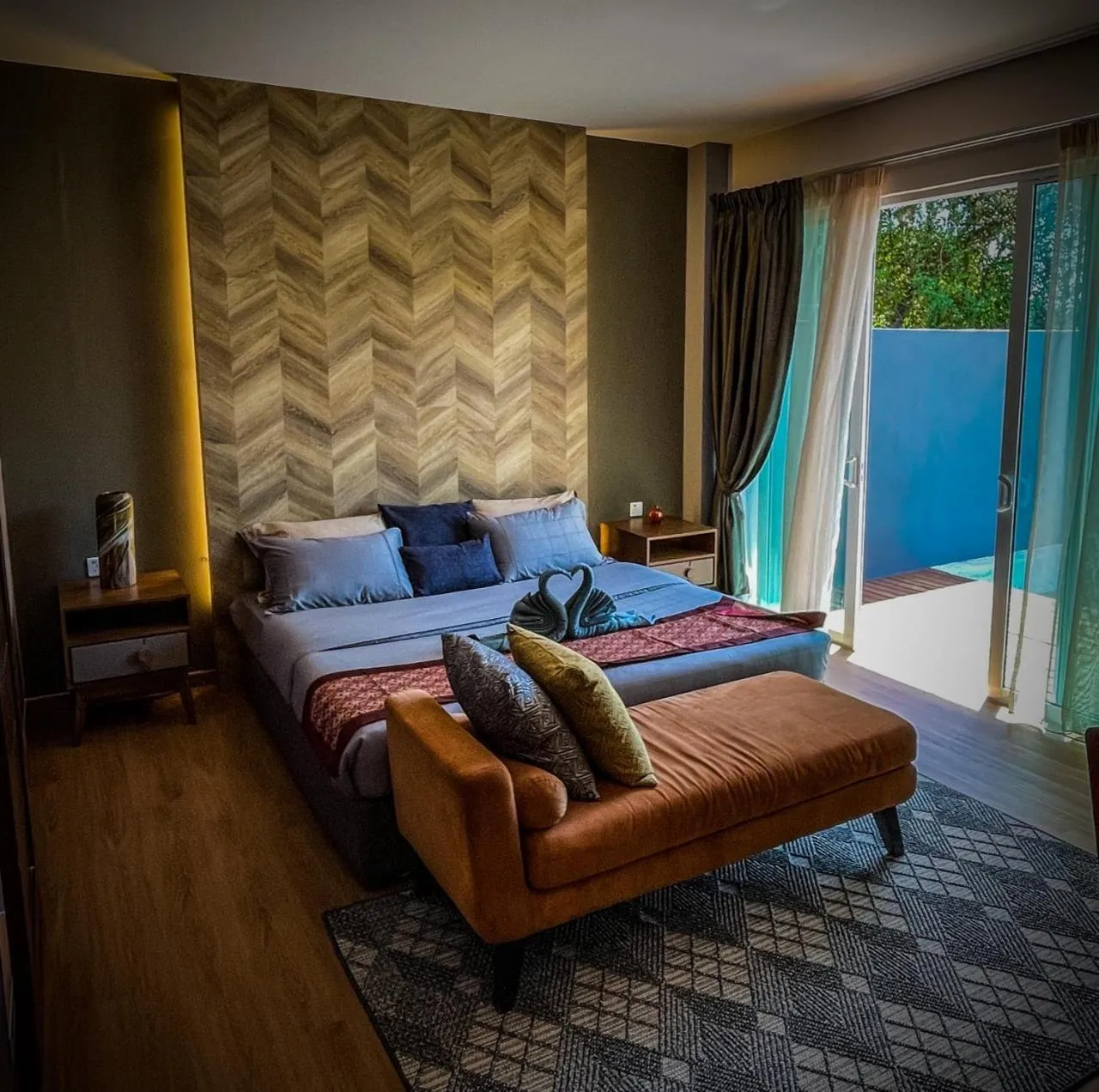 Bed in Royale Riviera Resort Private Pool Villas