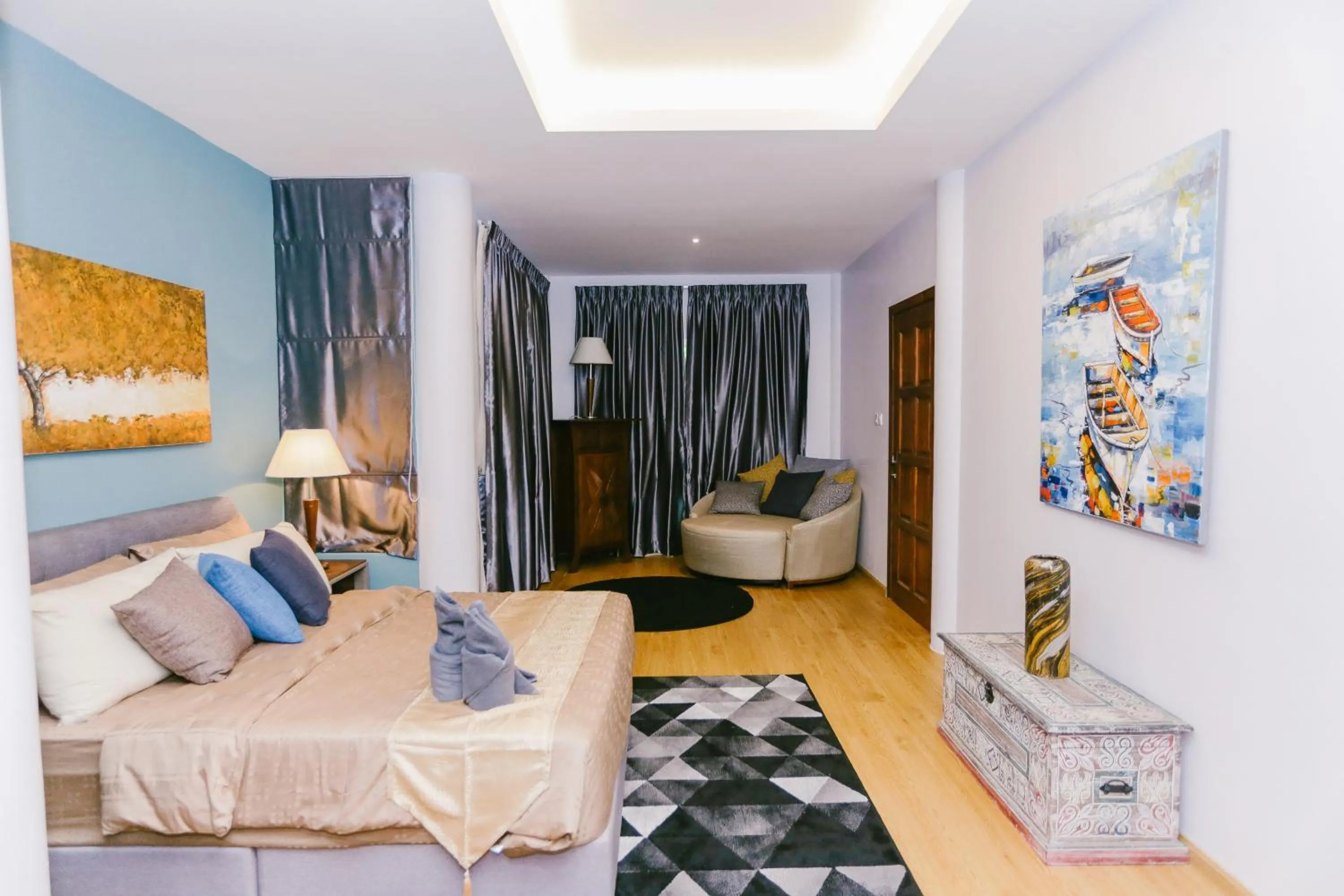 Bed in Royale Riviera Resort Private Pool Villas