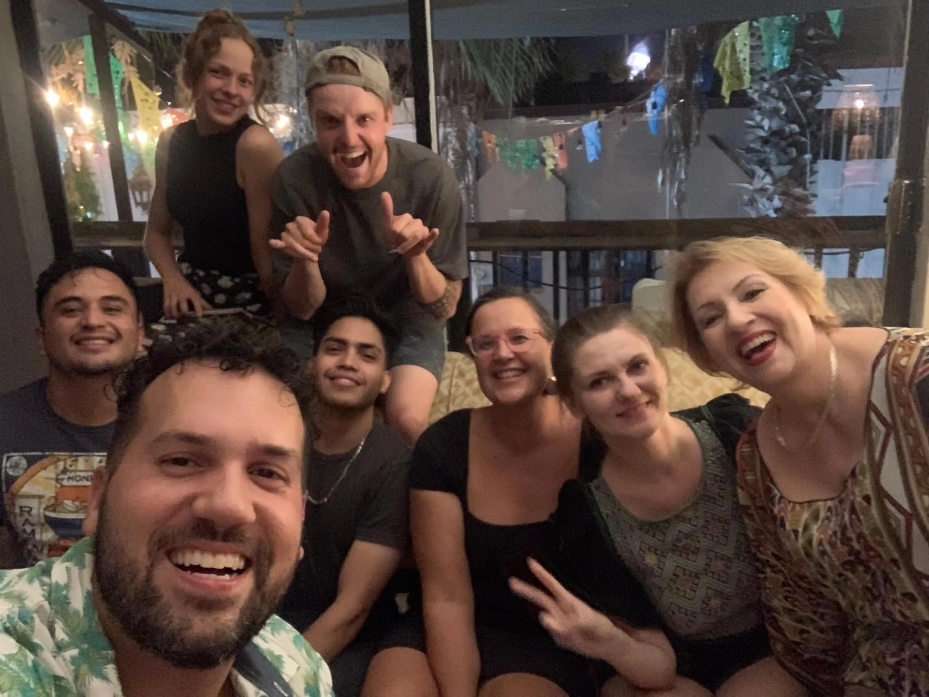 People in Desert Heart Hostel