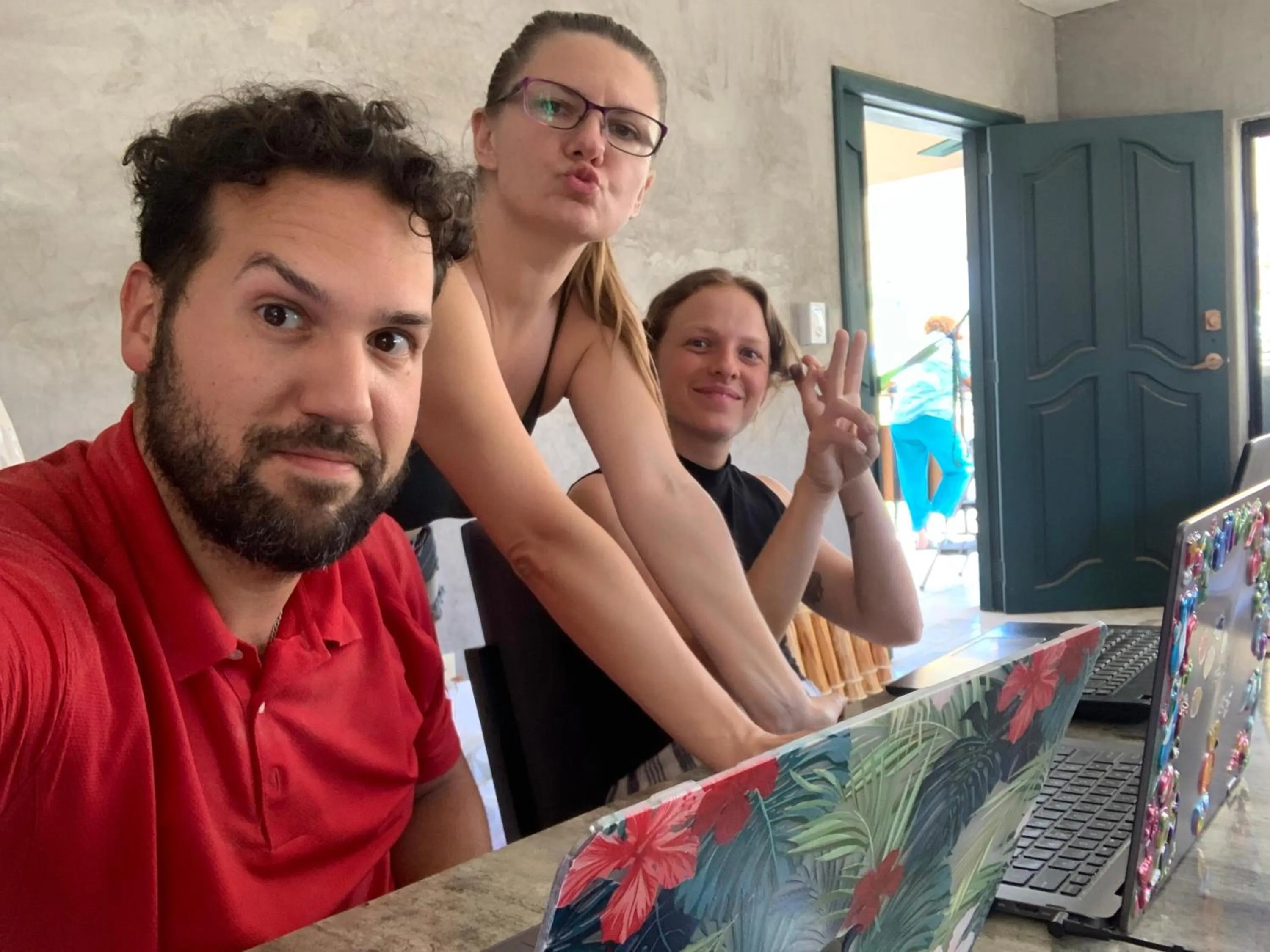 Staff in Desert Heart Hostel