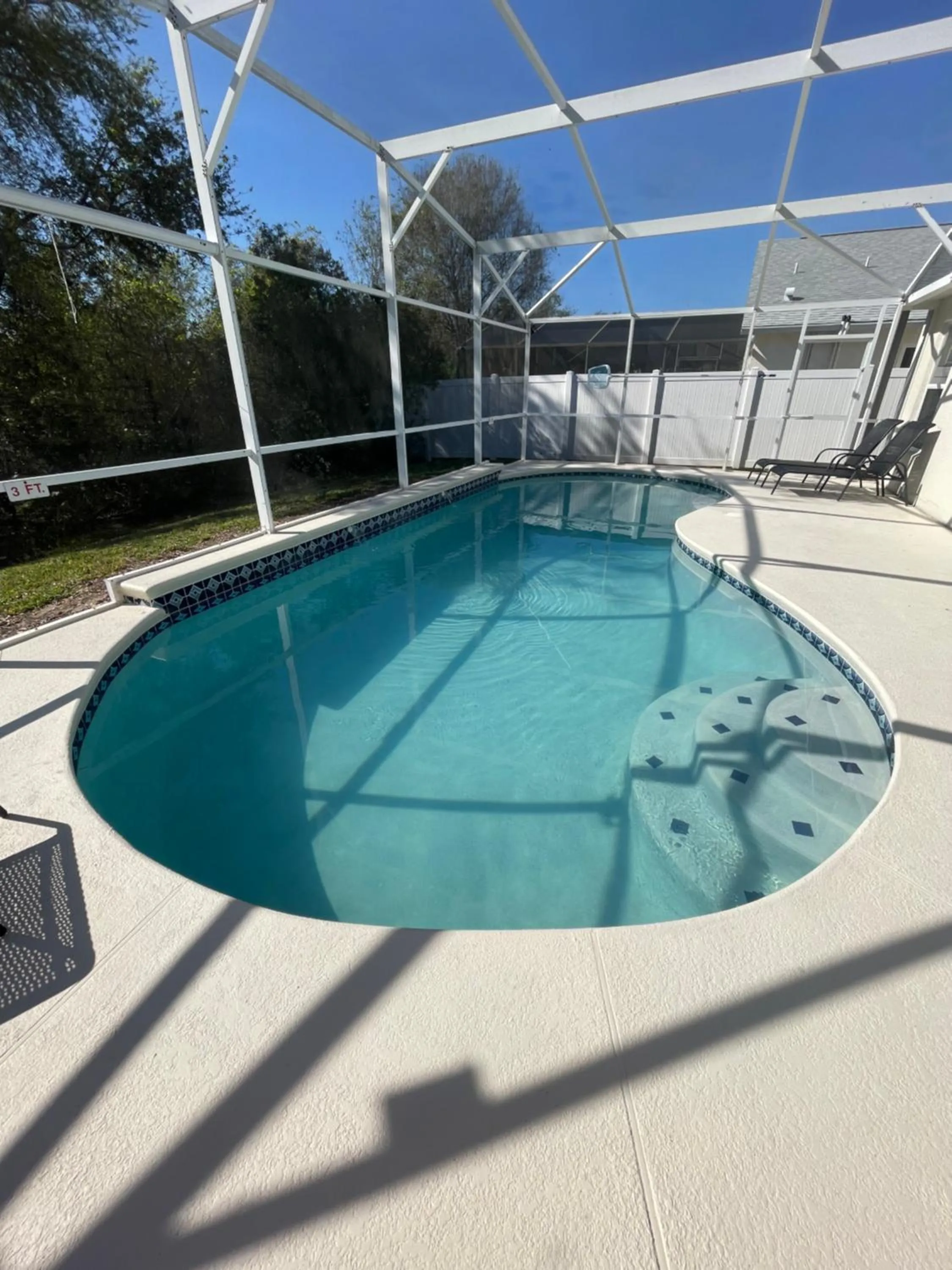 Balcony/Terrace in 3 Bedroom Villa with Poolside Cinema and Games Room Close to theme Parks sleeps 6 plus 2