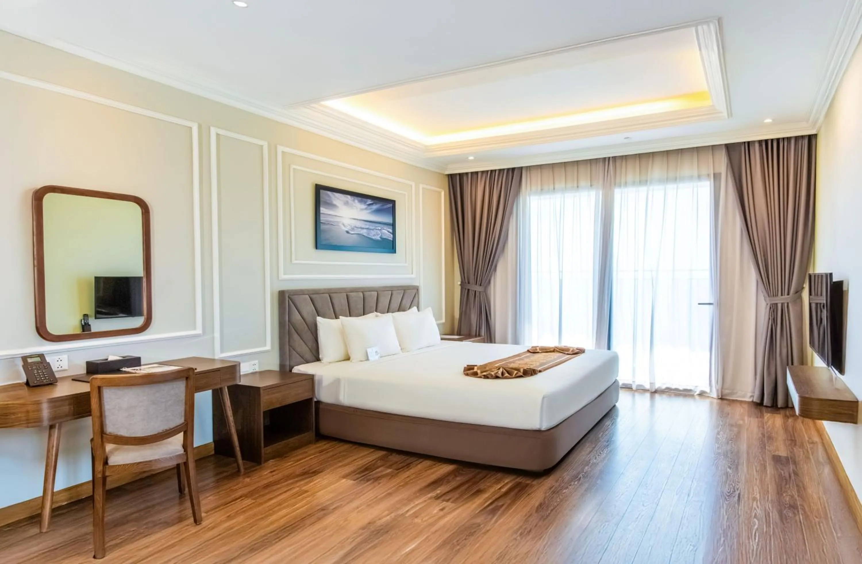 Bed in Vipol Mui Ne Hotel & Spa