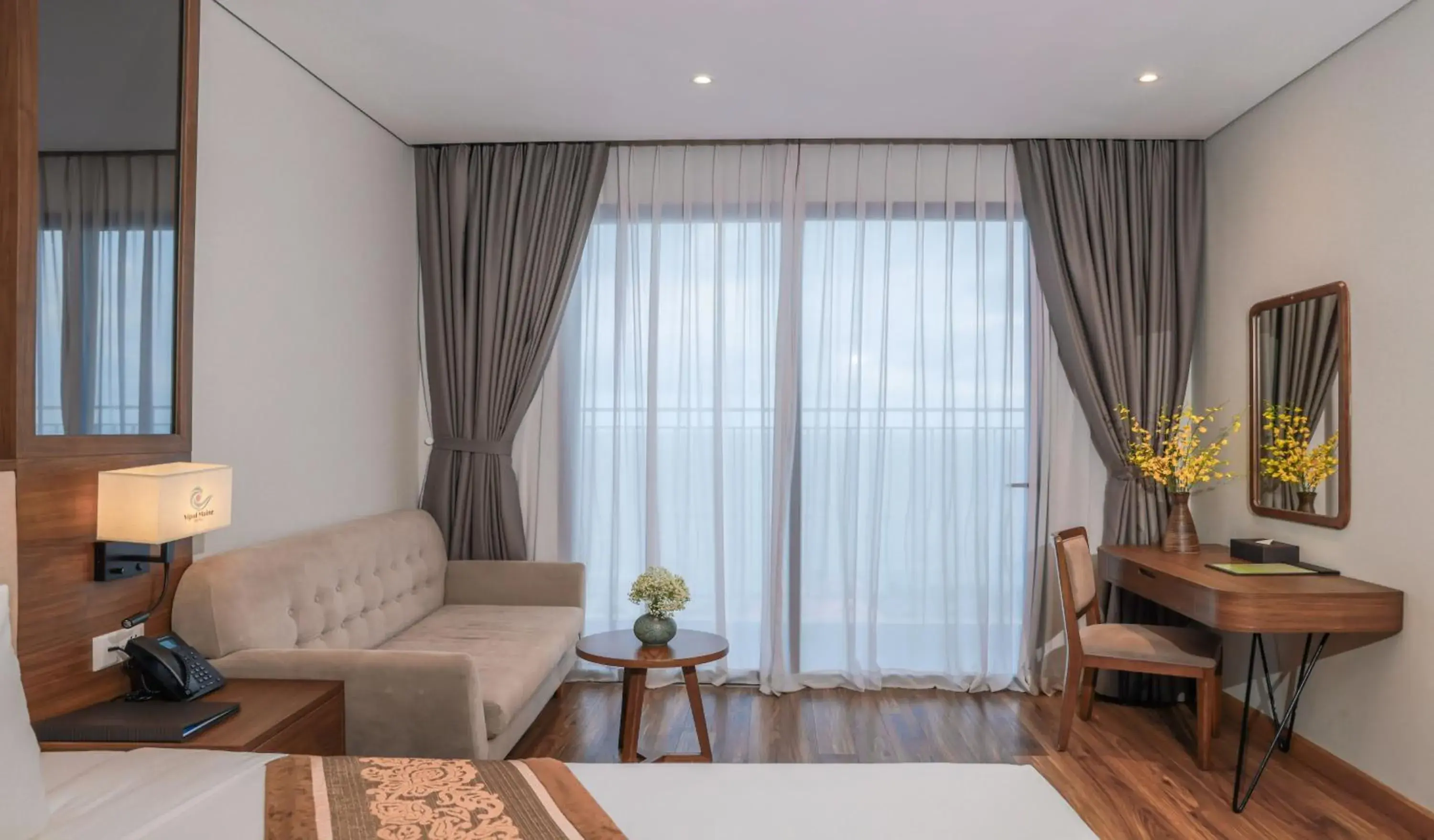 Deluxe Double Partial Sea view with Balcony in Vipol Mui Ne Hotel & Spa Deluxe Double Partial Sea view with Balcony in Vipol Mui Ne Hotel & Spa