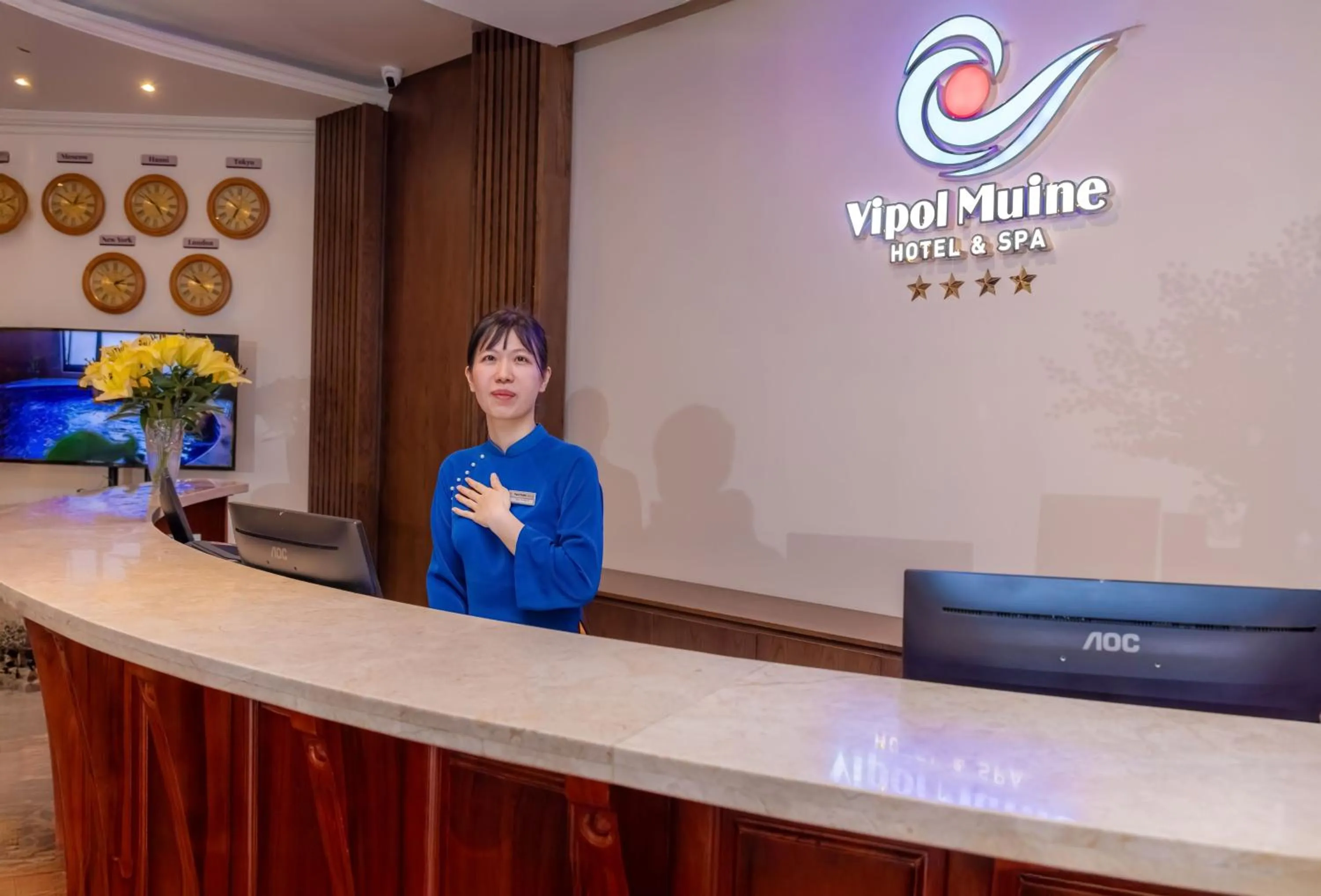 Lobby or reception in Vipol Mui Ne Hotel & Spa