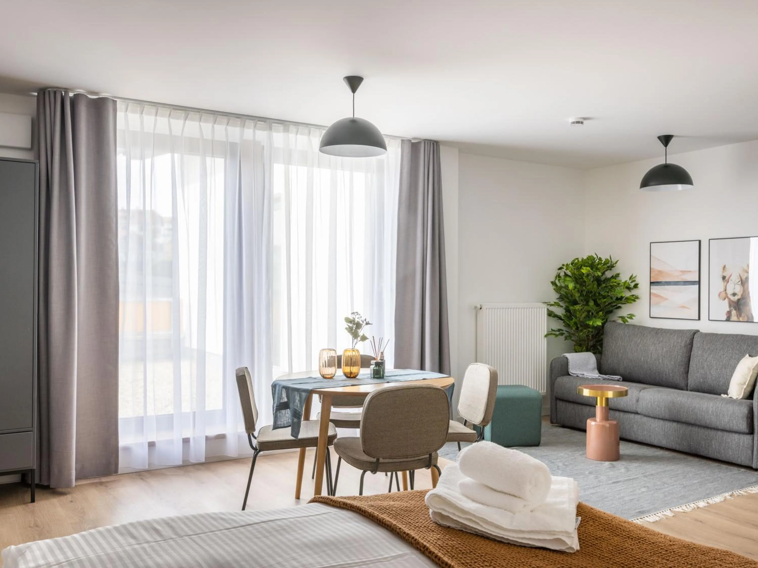 Living room in Limehome Bodenmais Bahnhofstraße