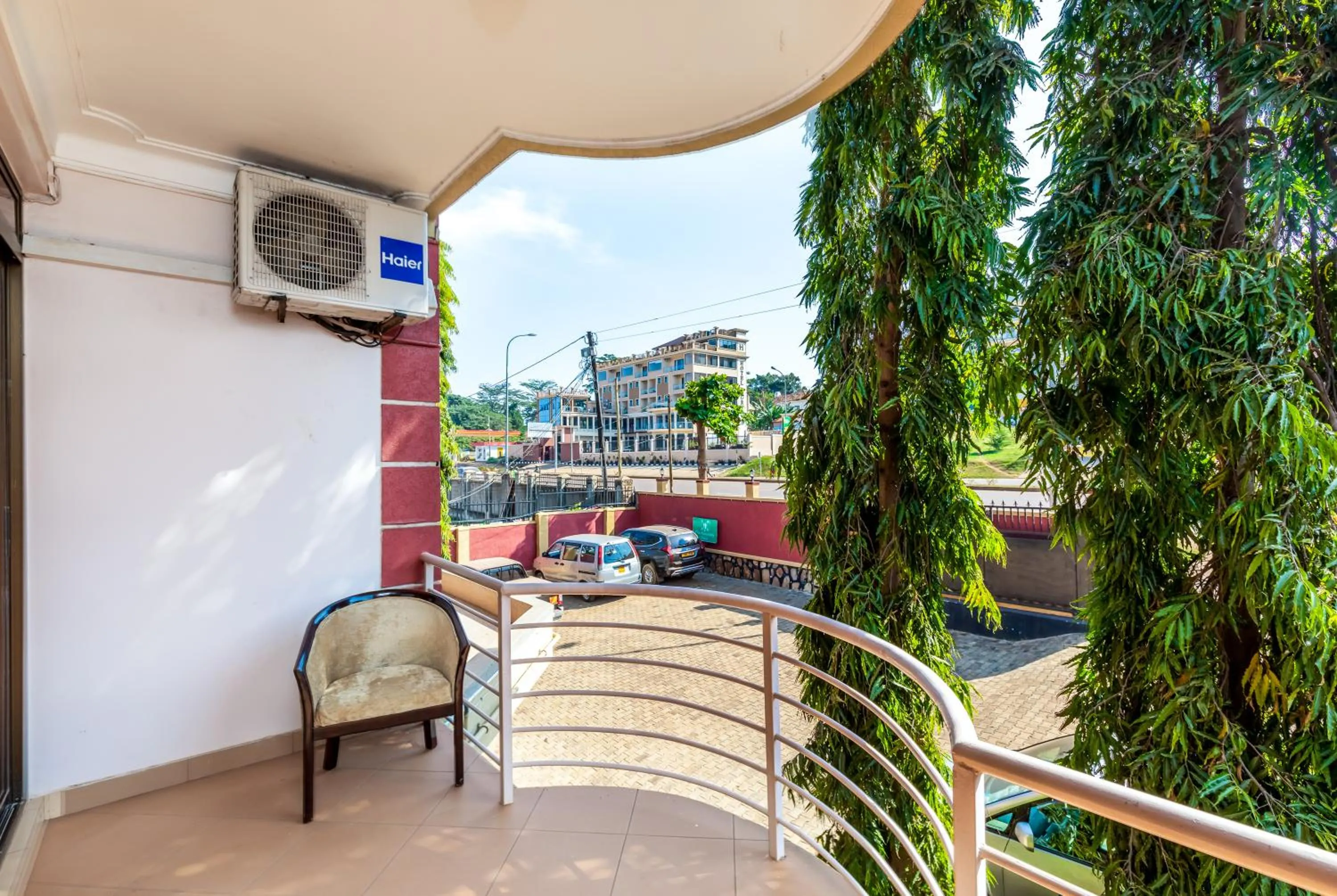 Balcony/Terrace in Entebbe Traveller's Hotel