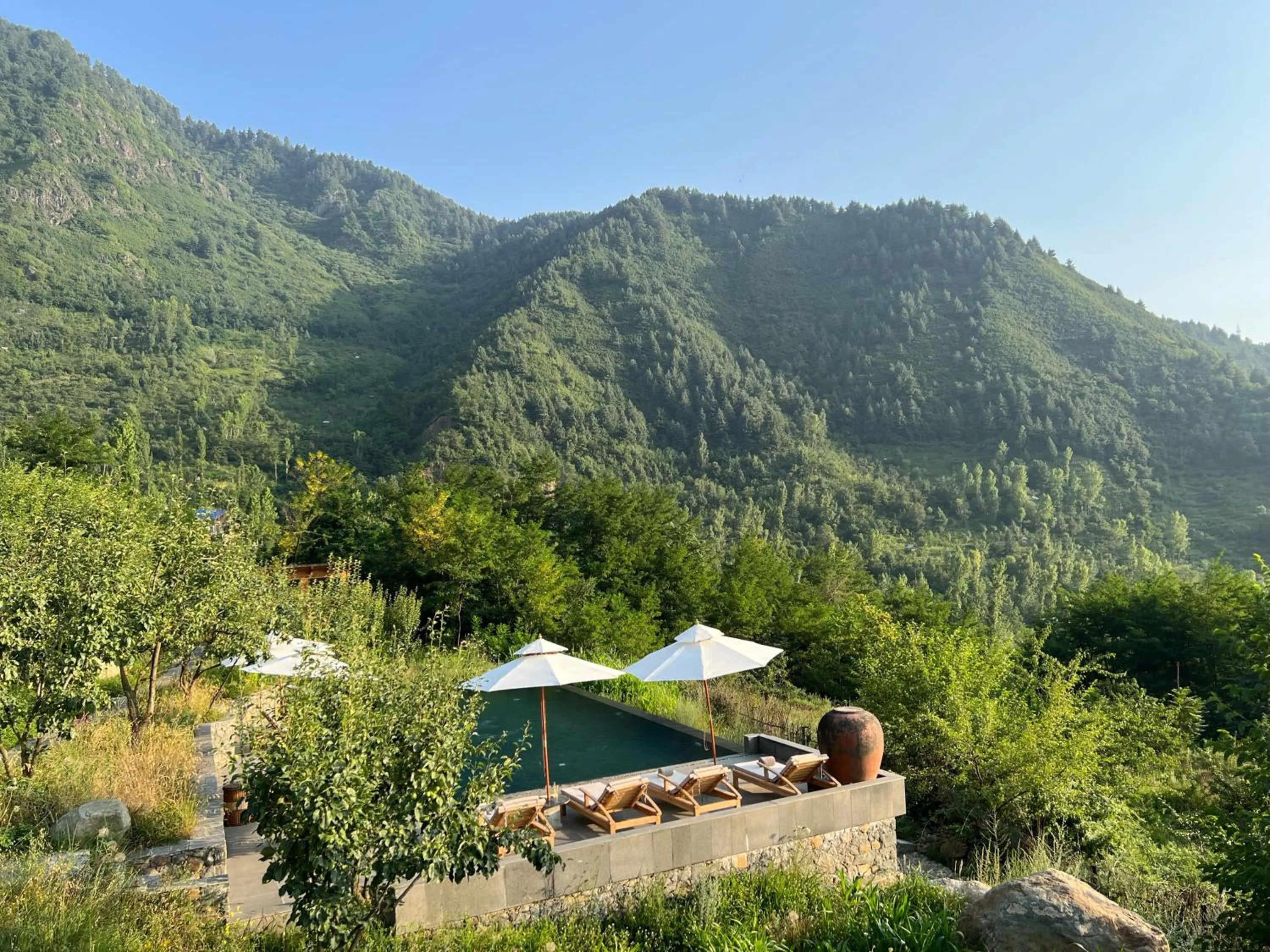 Swimming pool in Qayaam Gah