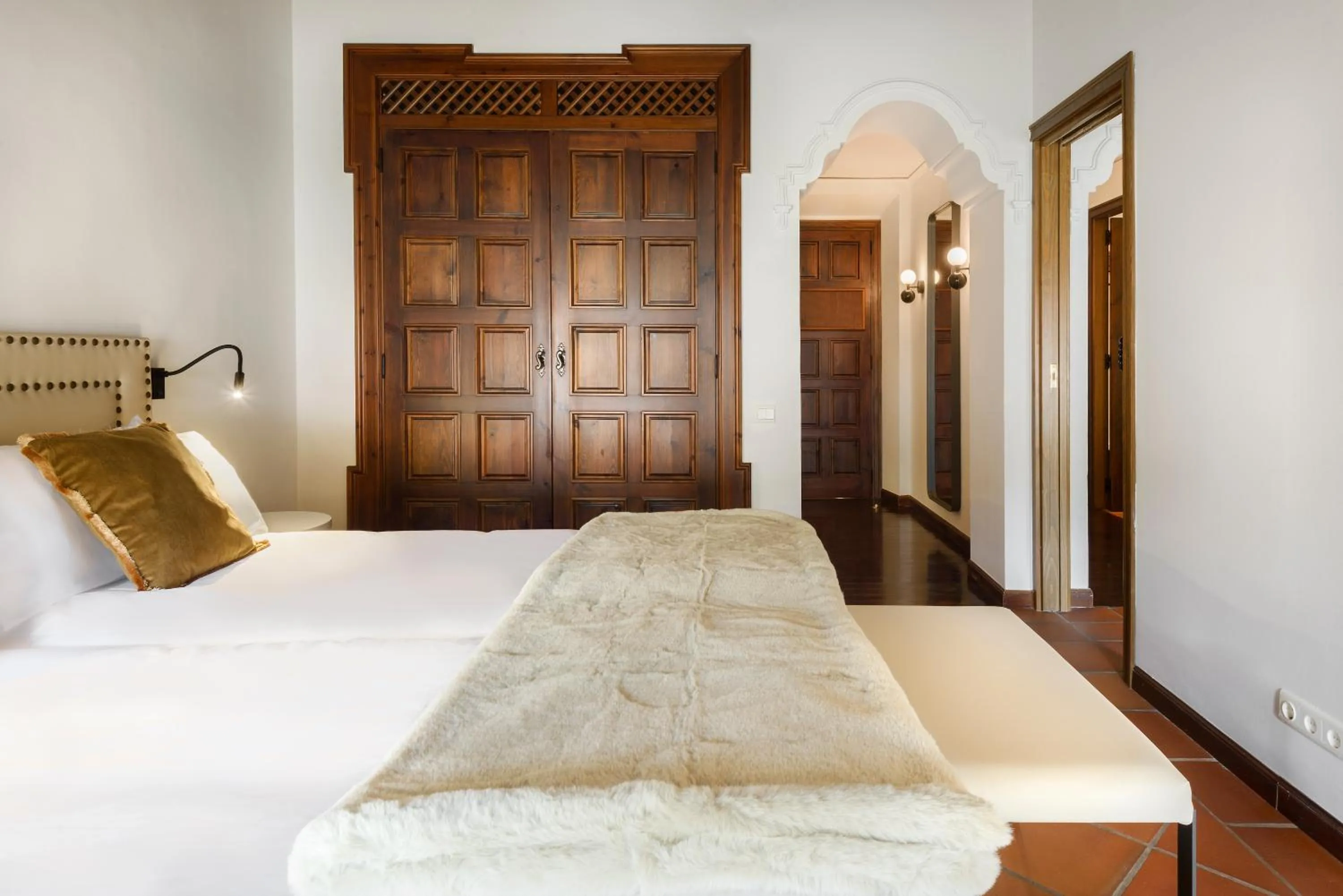 Bedroom, Bed in Hotel Palacio Matutano-Daudén