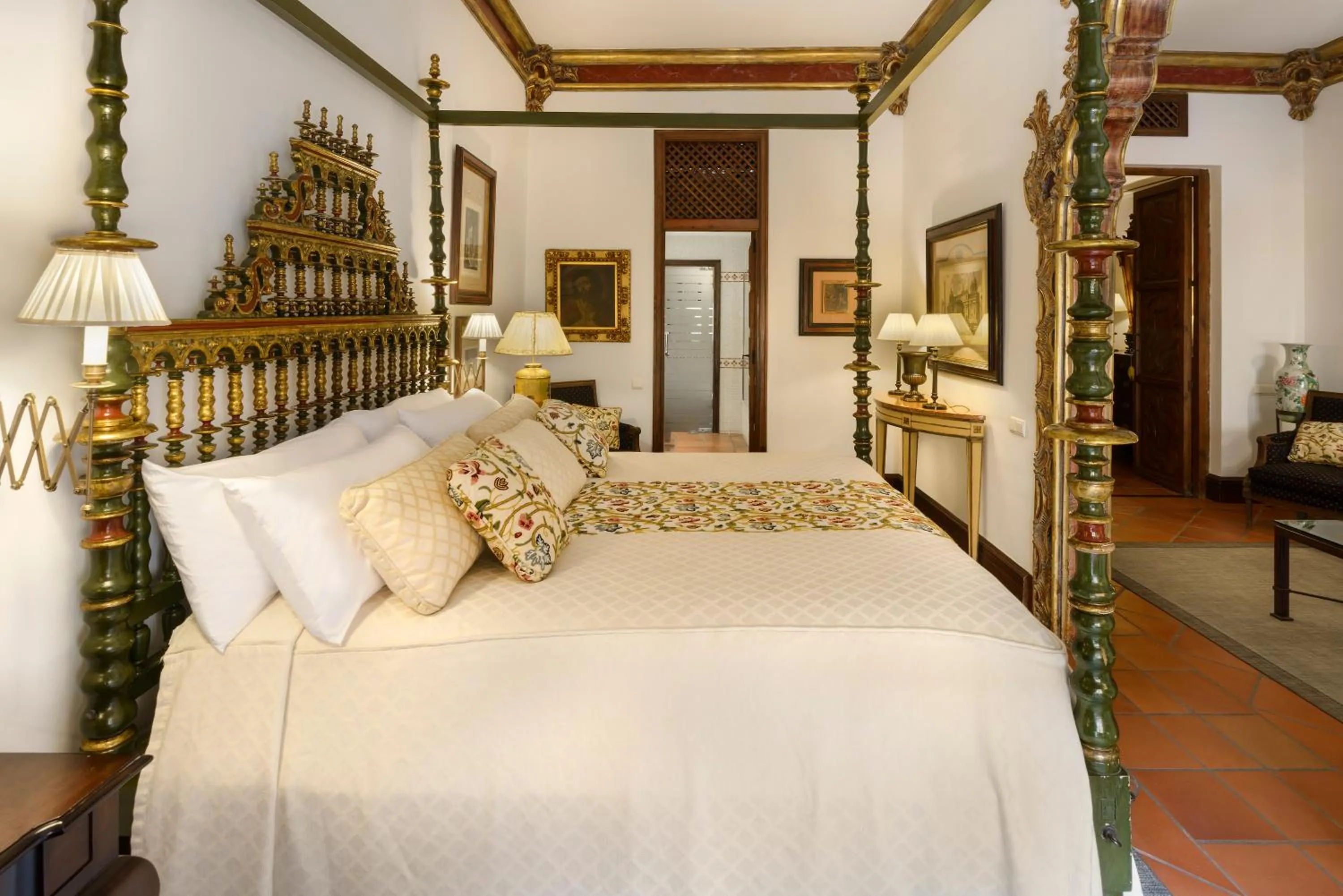 Bed in Hotel Palacio Matutano-Daudén