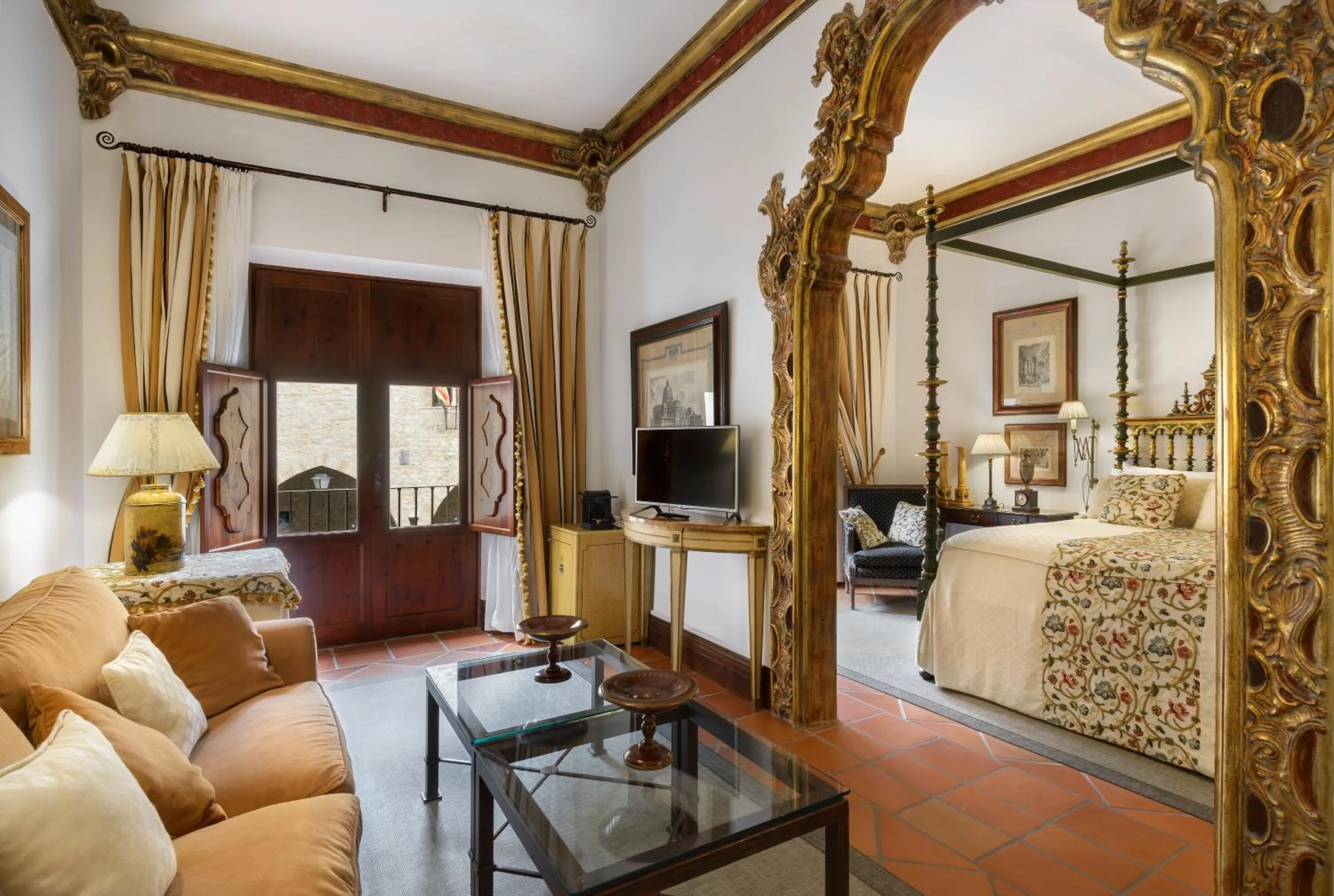 Living room in Hotel Palacio Matutano-Daudén