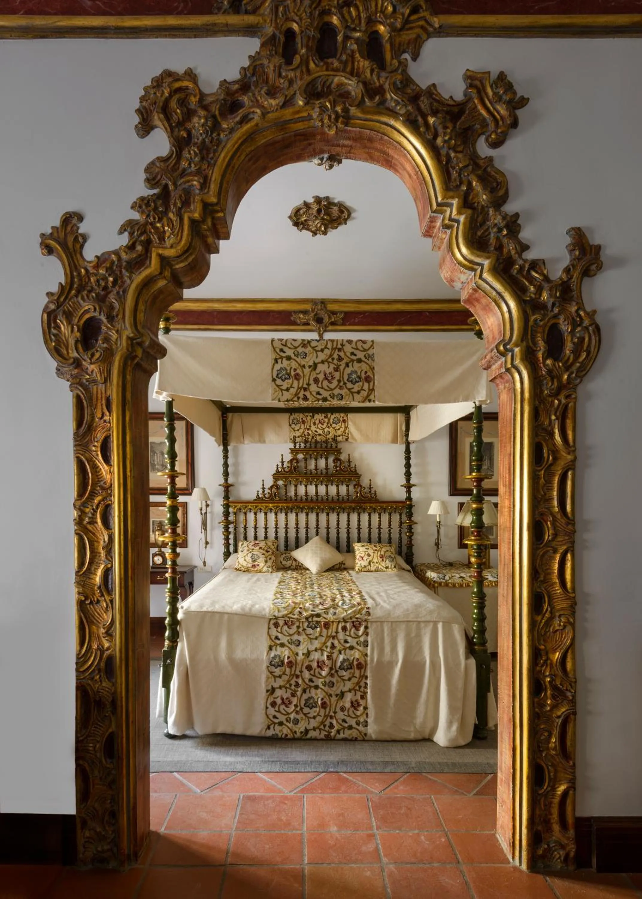 Bed in Hotel Palacio Matutano-Daudén