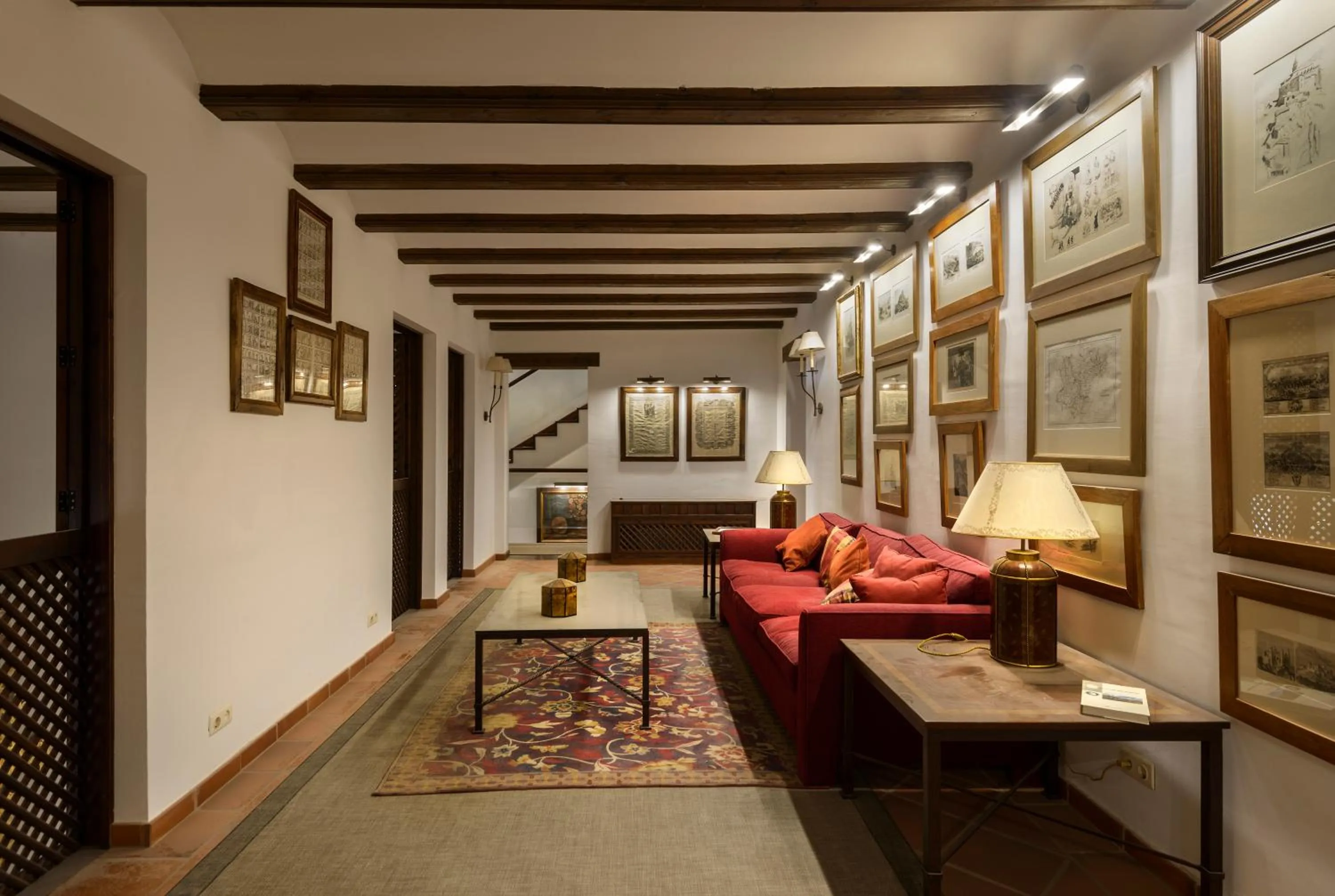 Seating area in Hotel Palacio Matutano-Daudén