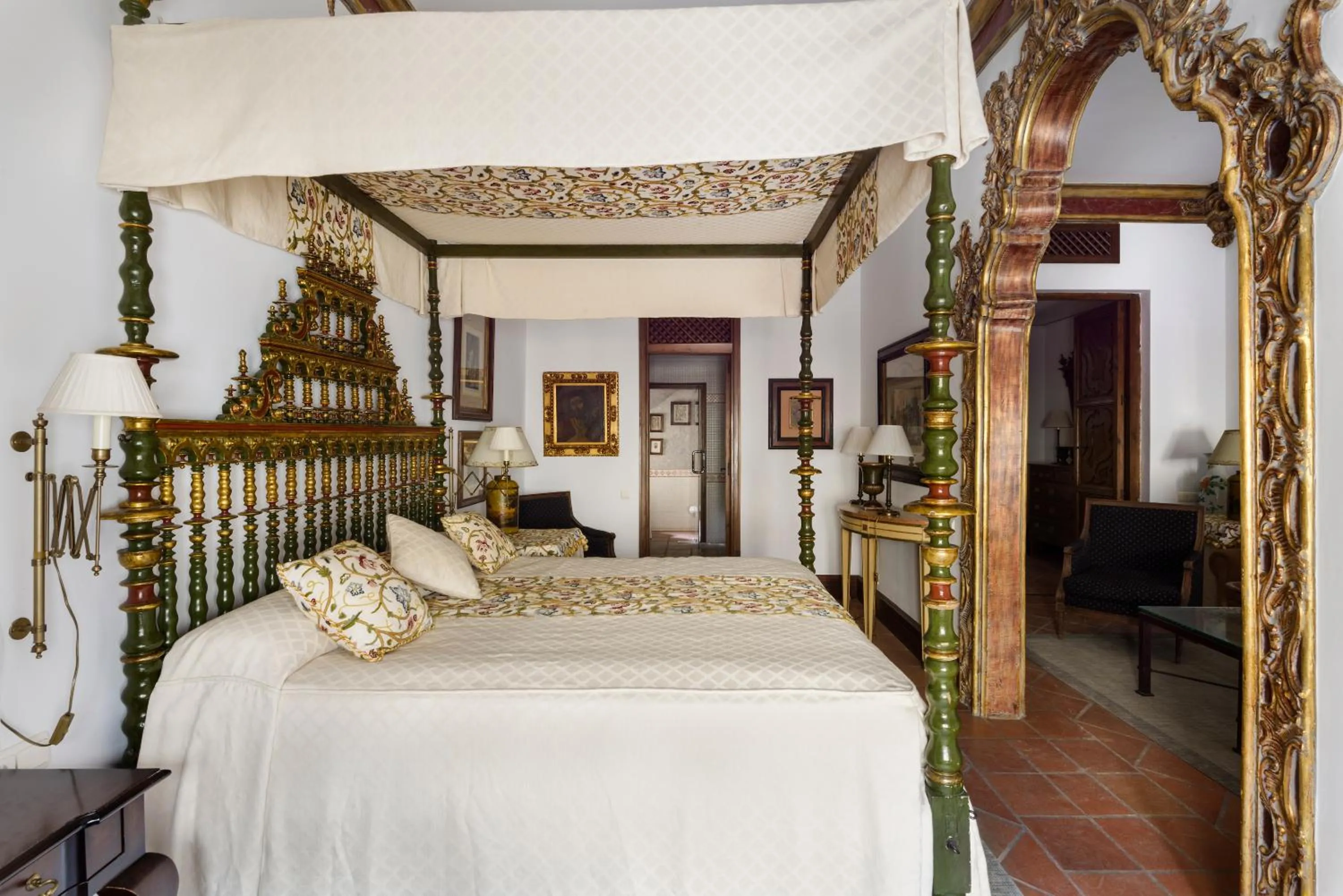 Bed in Hotel Palacio Matutano-Daudén