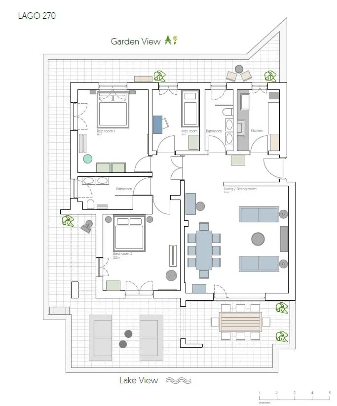 Floor plan in Lago 270