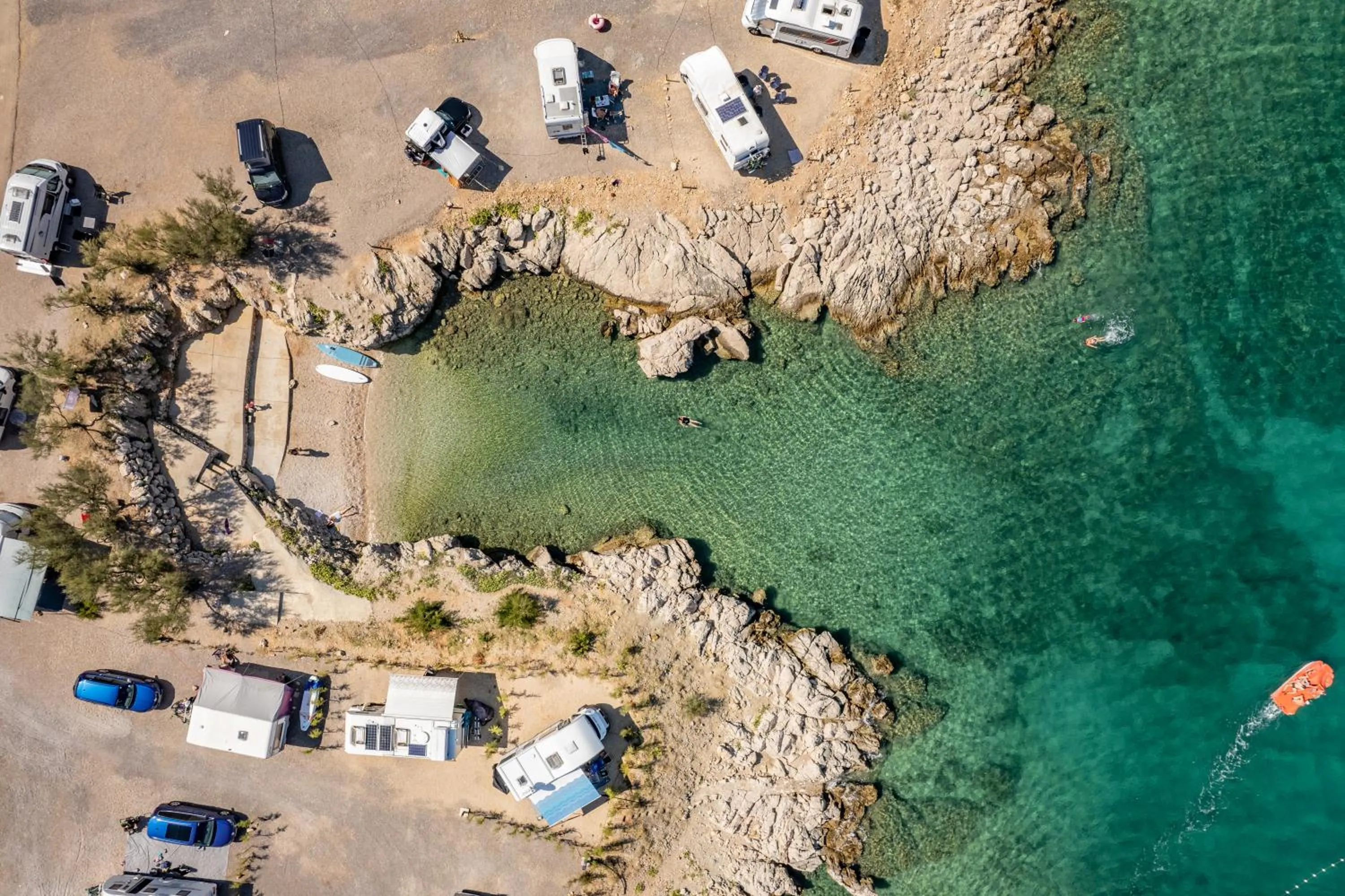 Beach in Mobile Homes Krk Silo