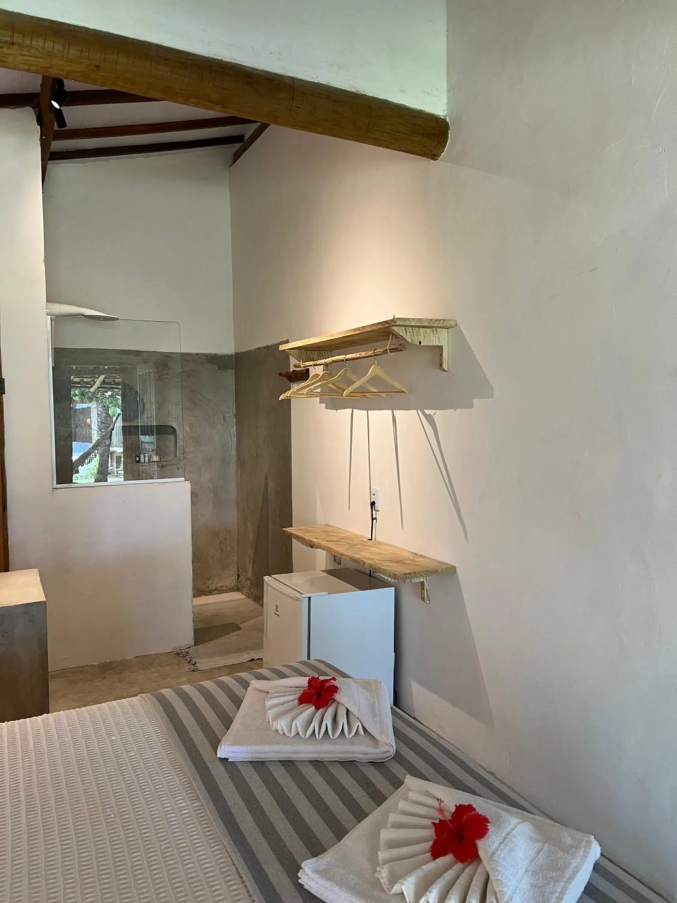 Bed in Pousada Quintal Caraíva