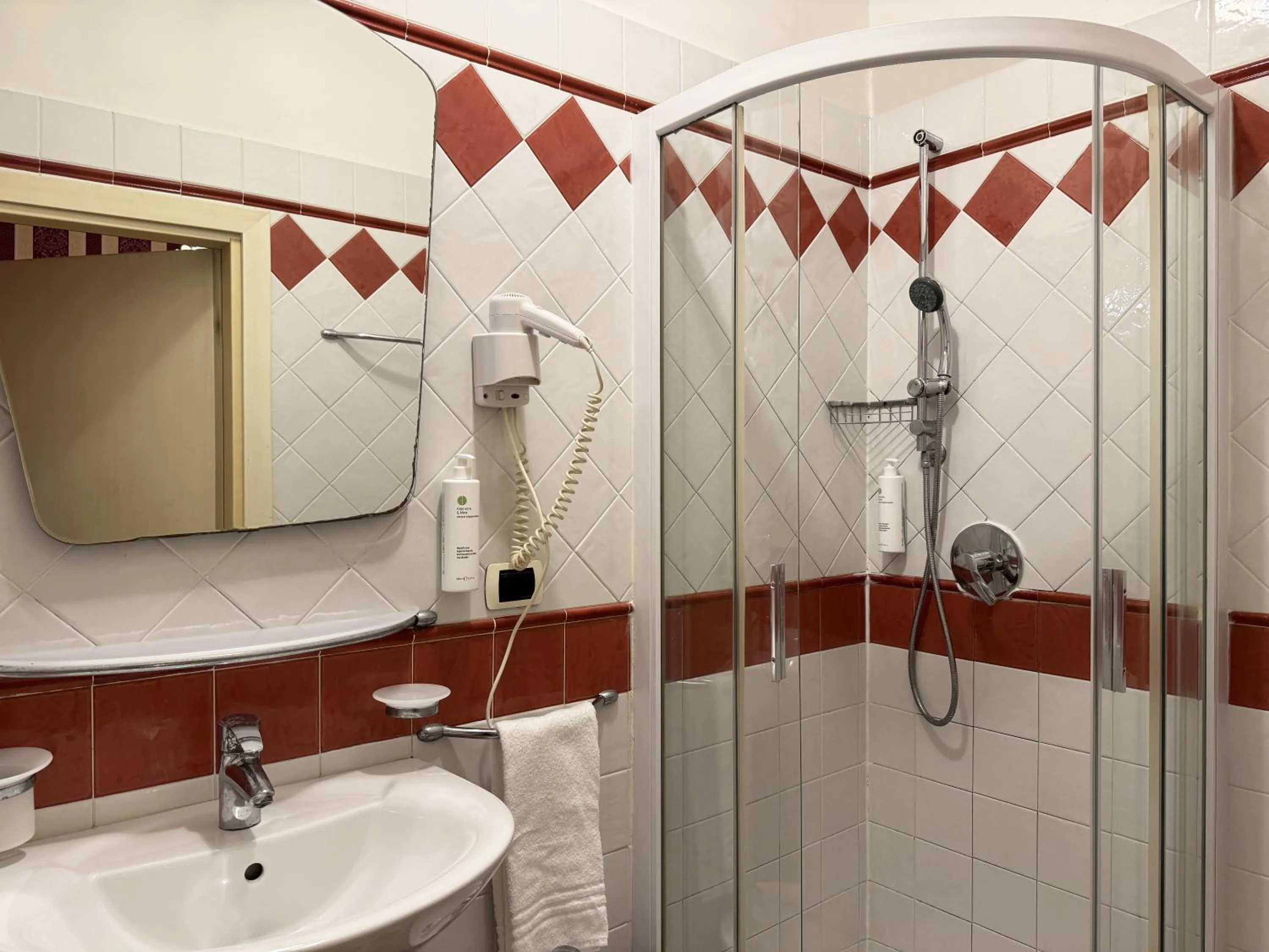 Shower in Hotel Alcyone