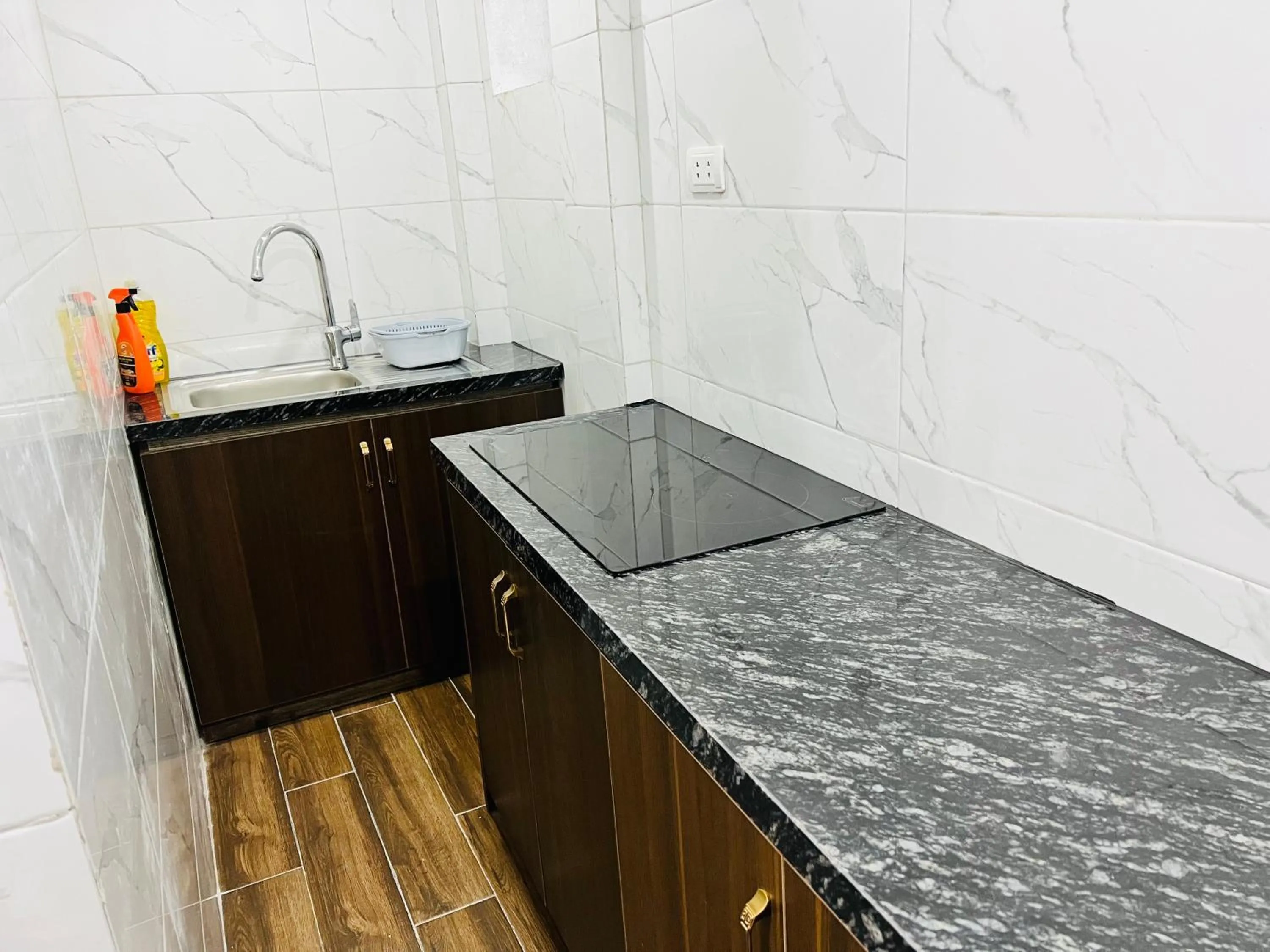 Communal kitchen in Sapa Grand Hills Hotel Apartments