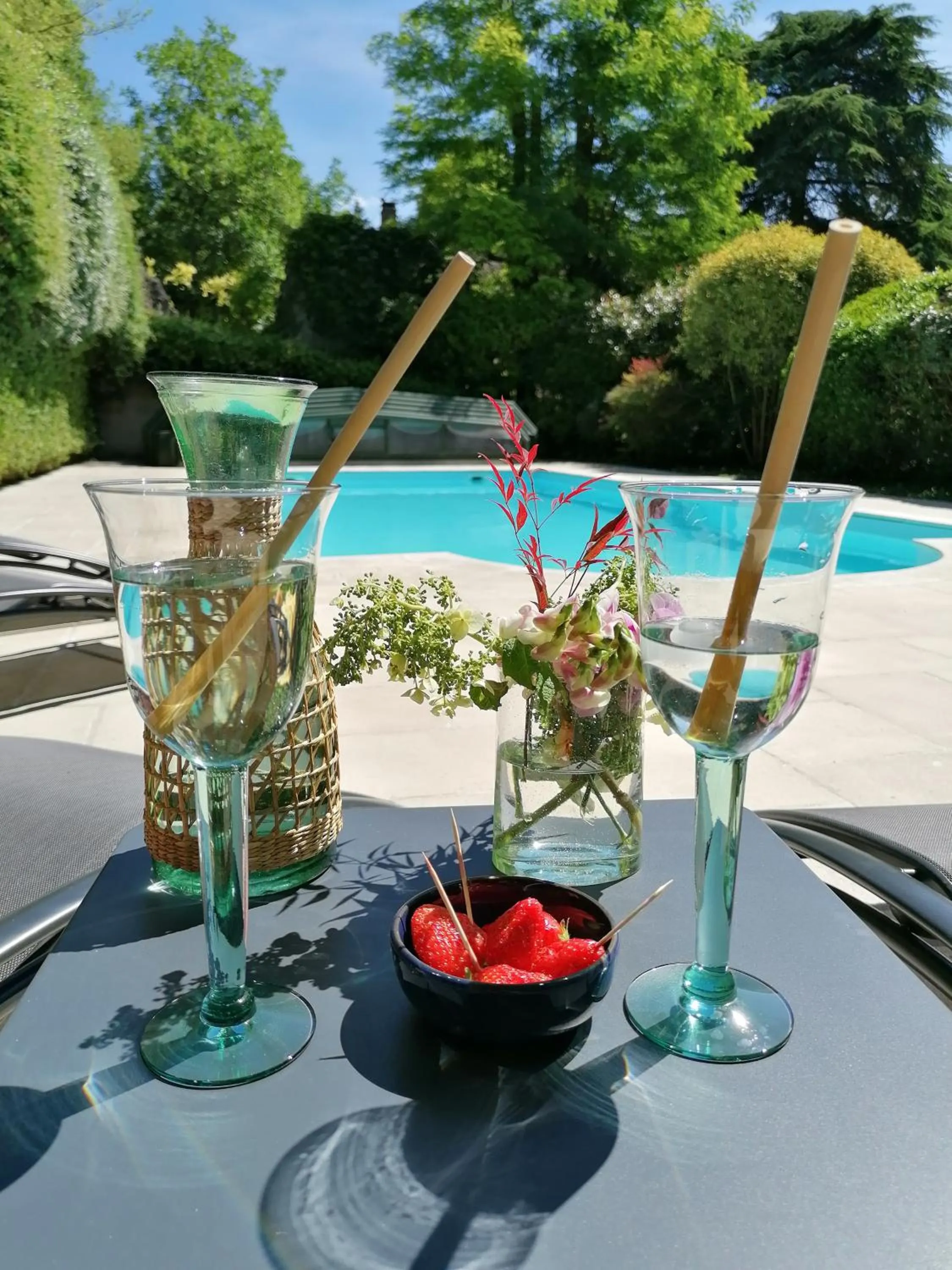 Swimming pool in Le moulin du Mesnil