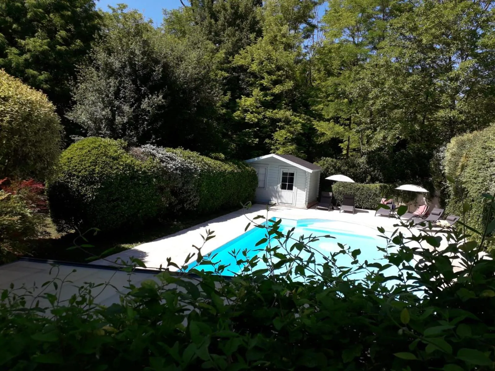 Swimming pool in Le moulin du Mesnil