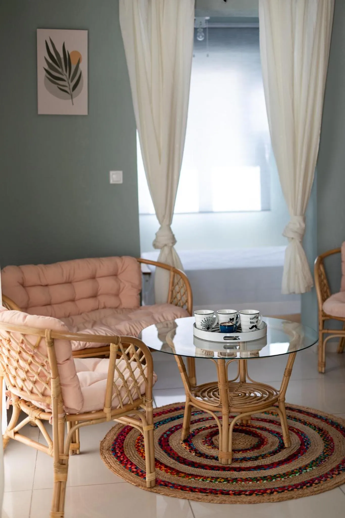 Living room in Arsas Suites