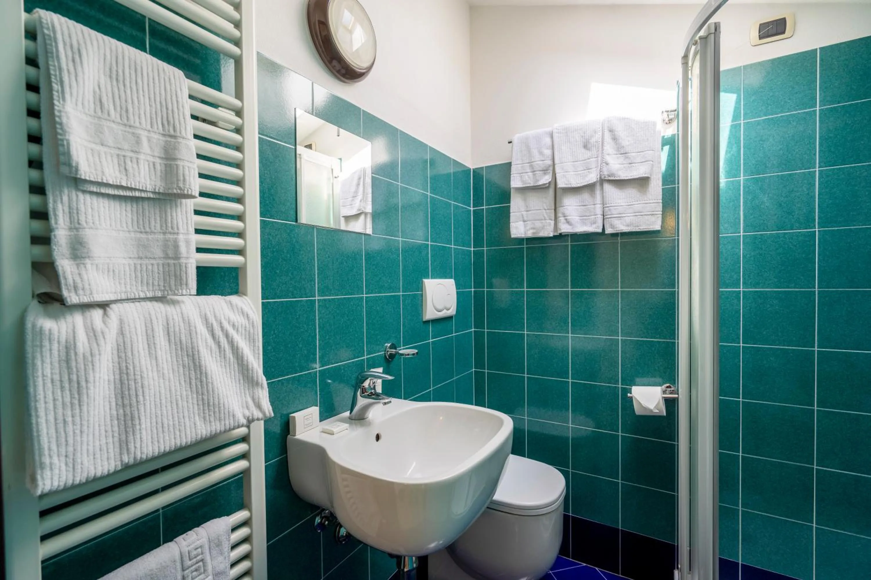 Shower in Hotel Cristallo