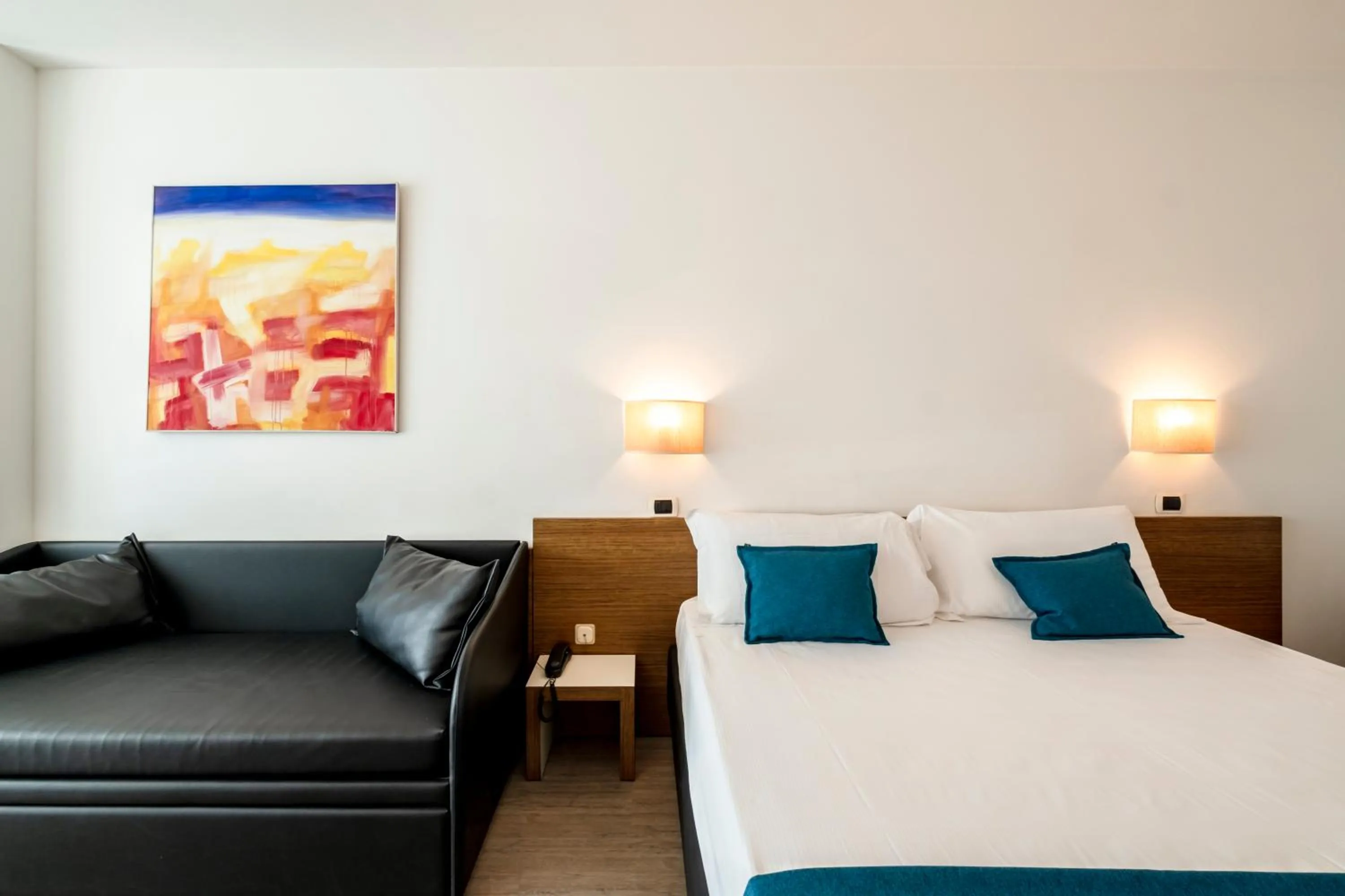 Bed in Hotel Cristallo