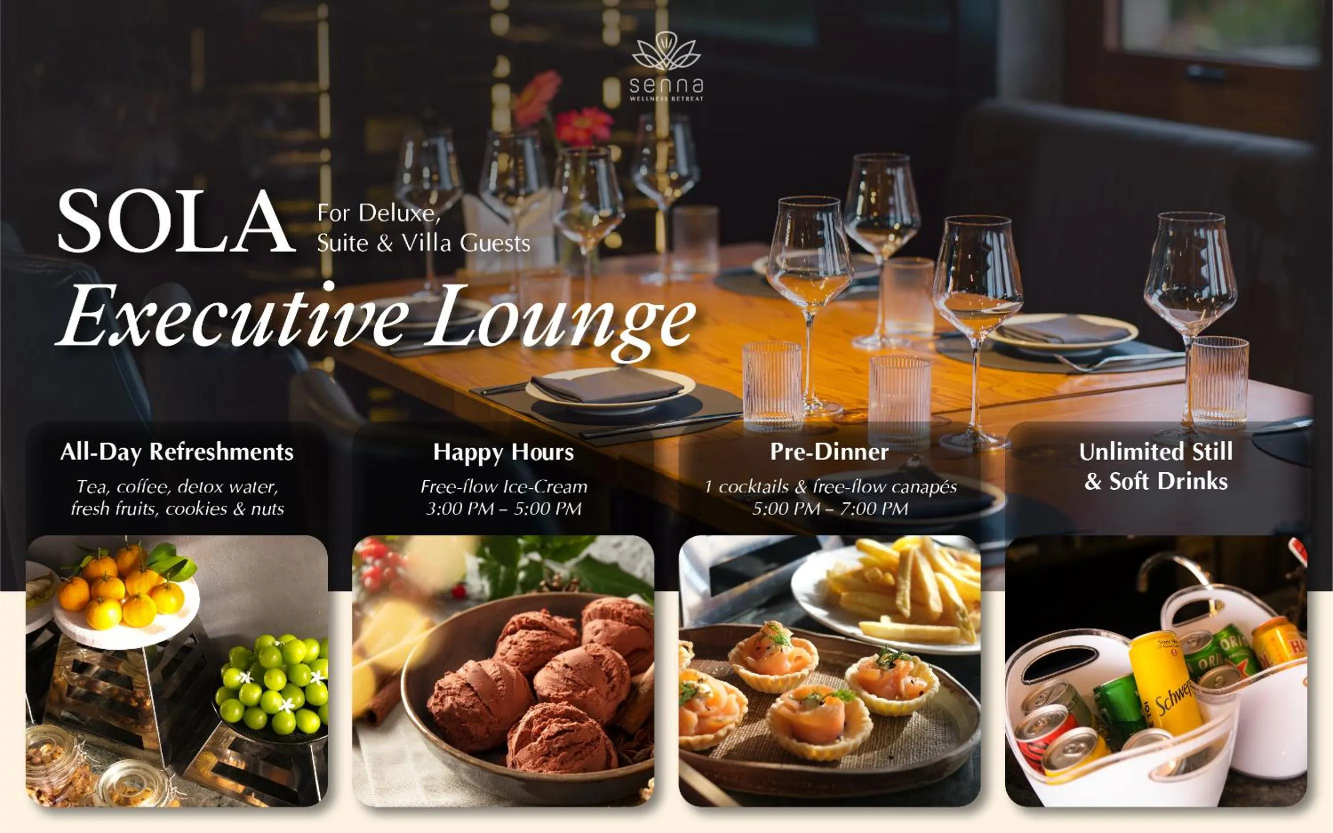 Food in Senna Wellness Retreat