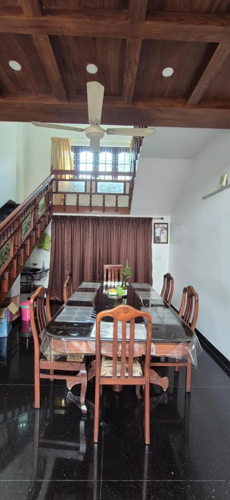 Dining area in Vaiga Homes - Vembanadu Lakeview Retreat