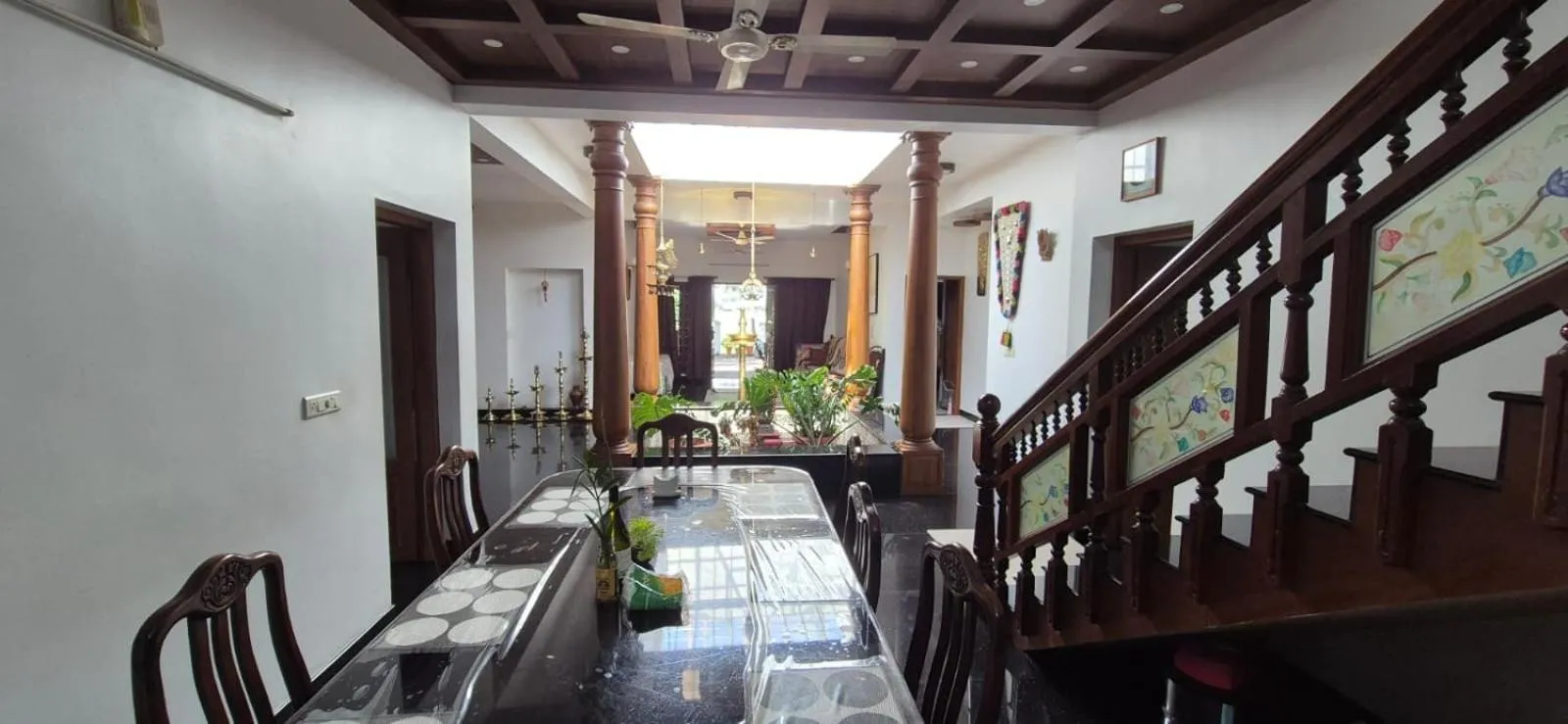 Seating area in Vaiga Homes - Vembanadu Lakeview Retreat